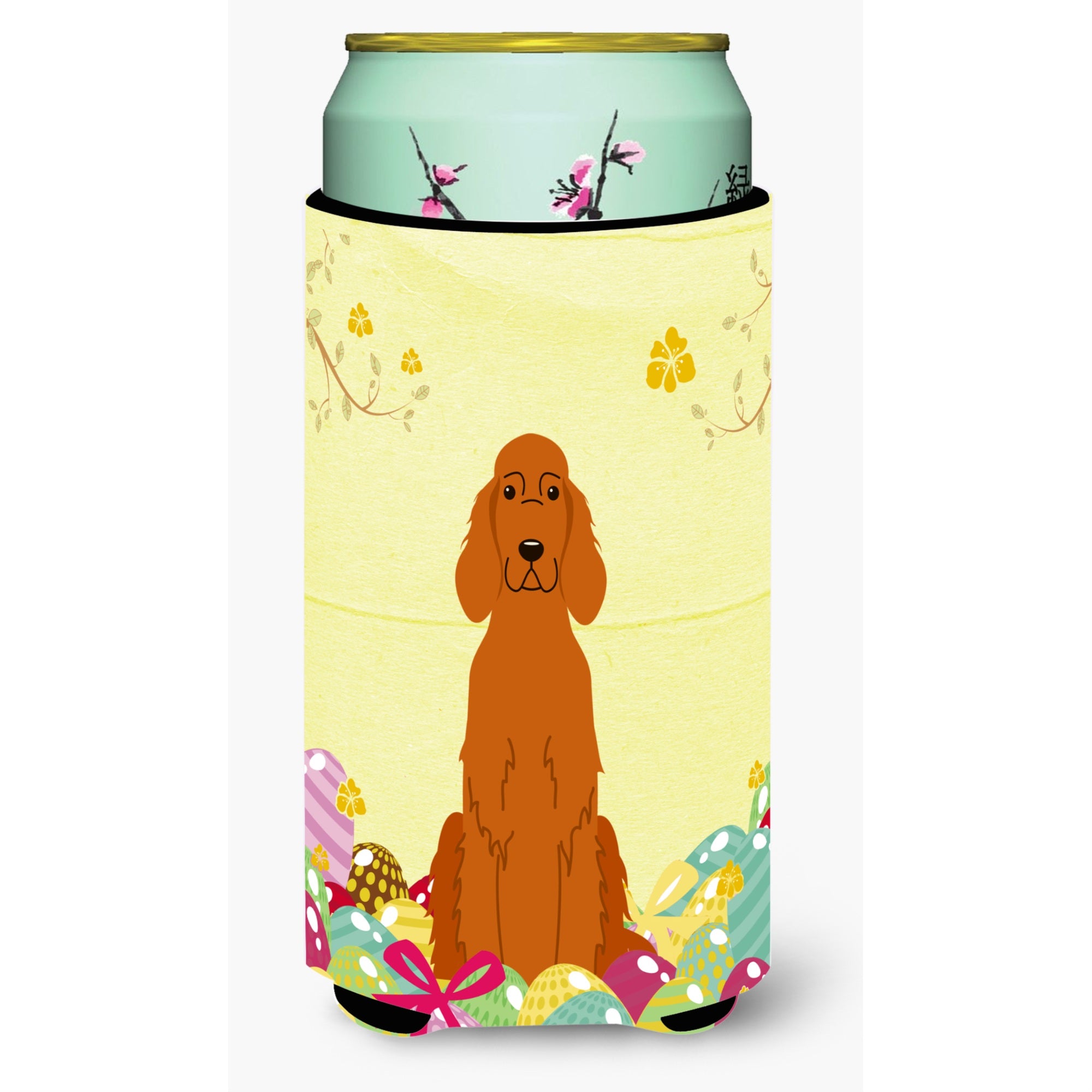 Caroline'S Treasures Easter Eggs Irish Setter Tall Boy Beverage Insulator Hugger, Multicolor