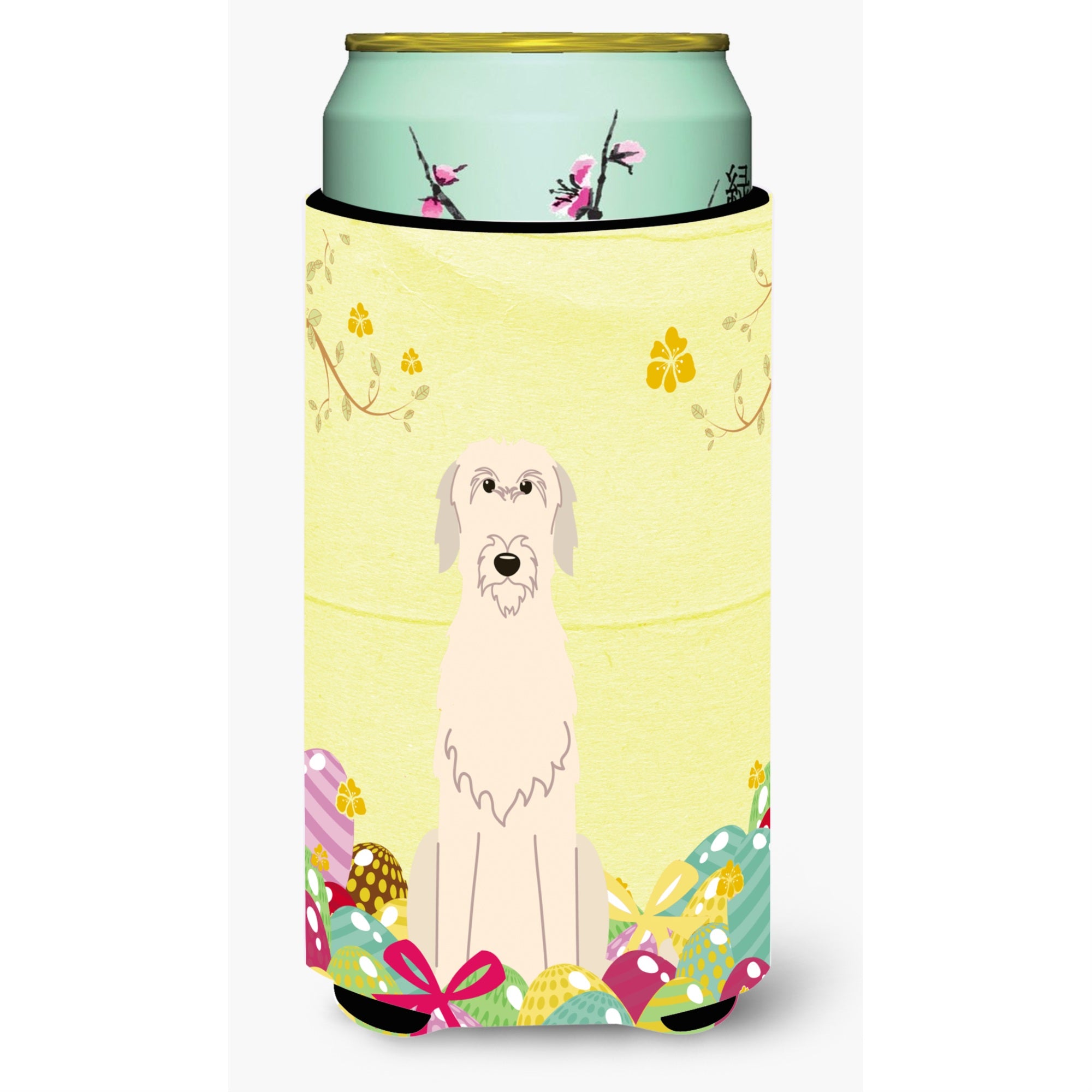 Caroline'S Treasures Easter Eggs Irish Wolfhound Tall Boy Beverage Insulator Hugger, Multicolor