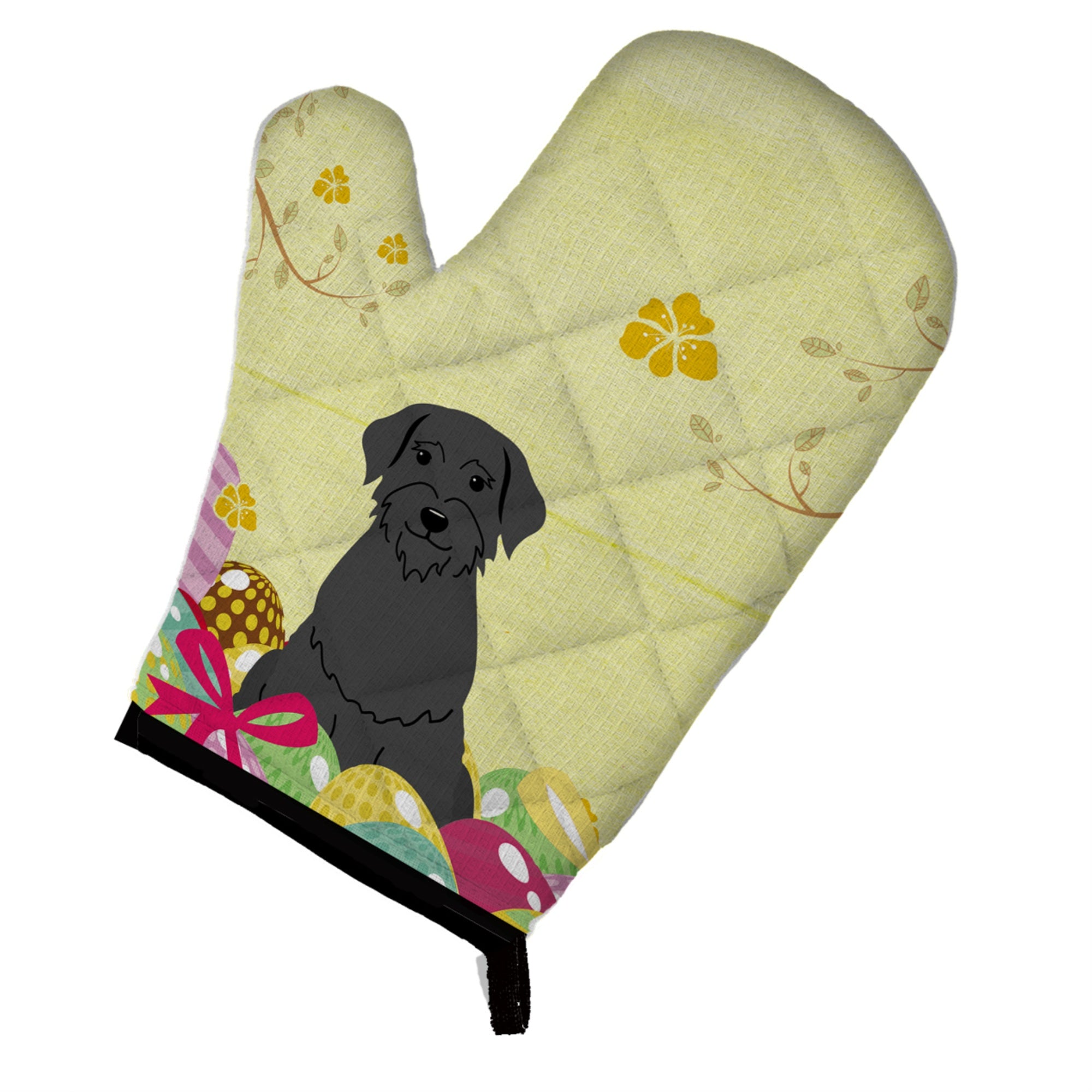 Caroline'S Treasures Easter Eggs Giant Schnauzer Oven Mitt, Multicolor, 12 X 8.5