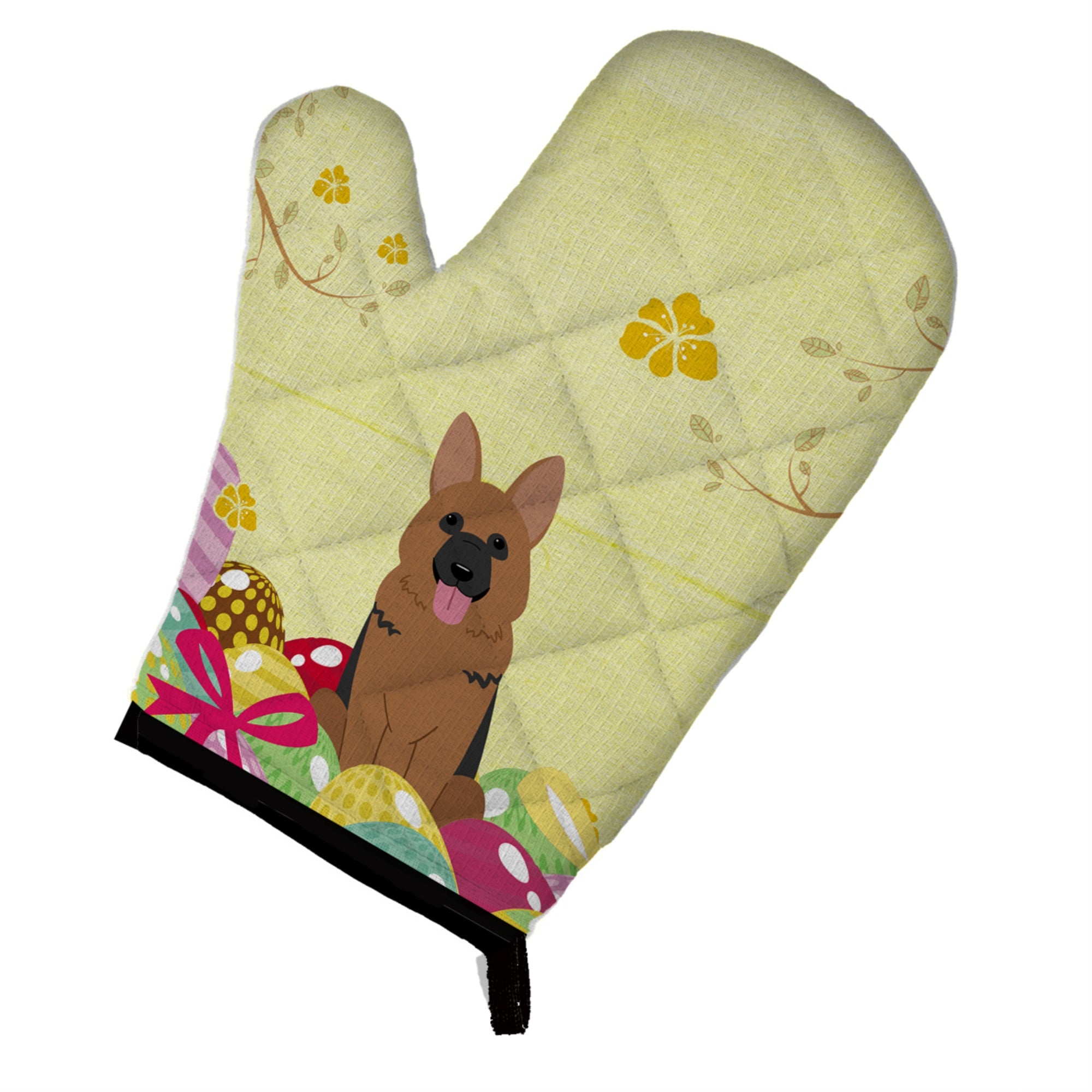 Caroline'S Treasures Easter Eggs German Shepherd Oven Mitt, Multicolor, 12 X 8.5