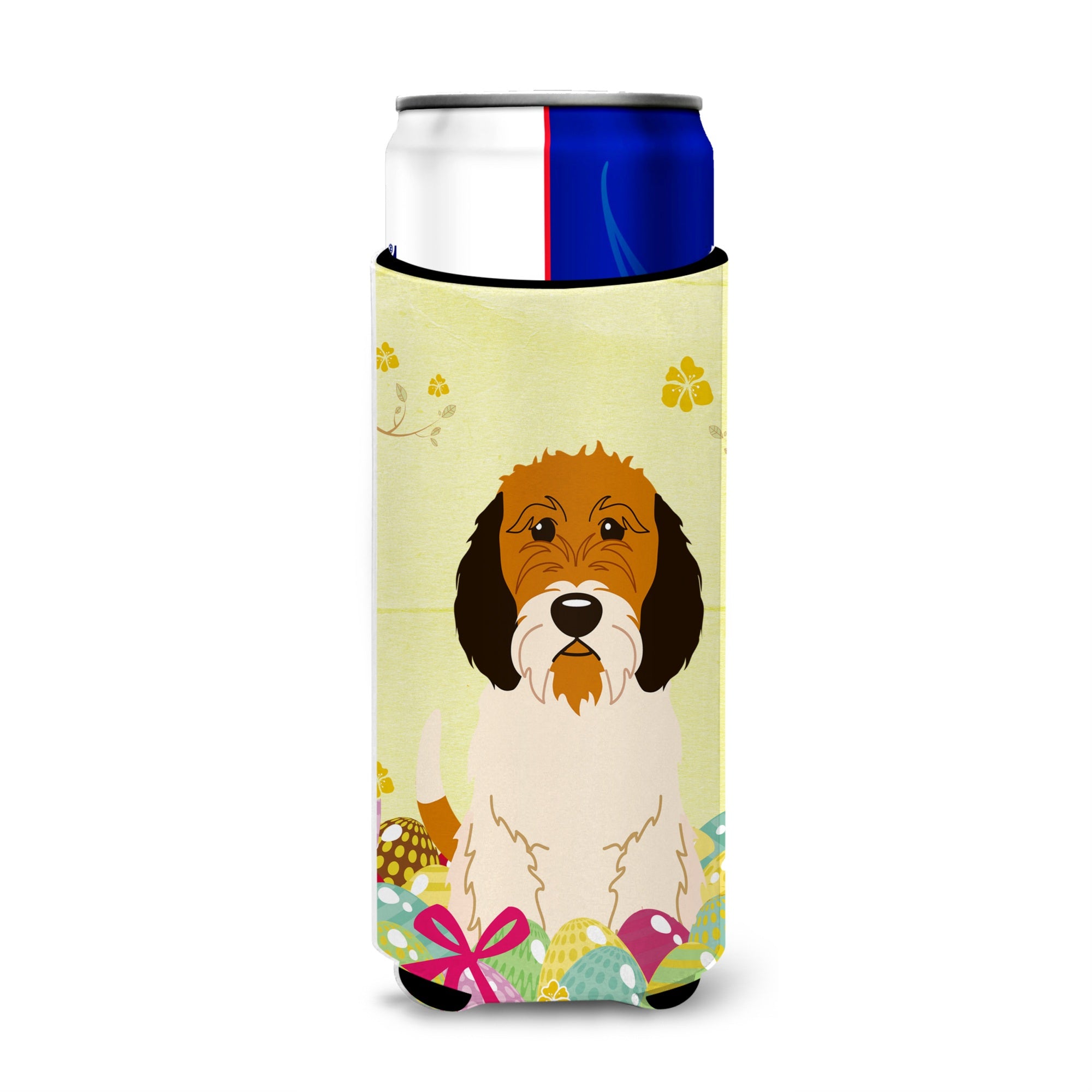 Caroline'S Treasures Petit Basset Griffon Veenden Michelob Ultra Hugger For Slim Cans, Slim Can, Multicolor