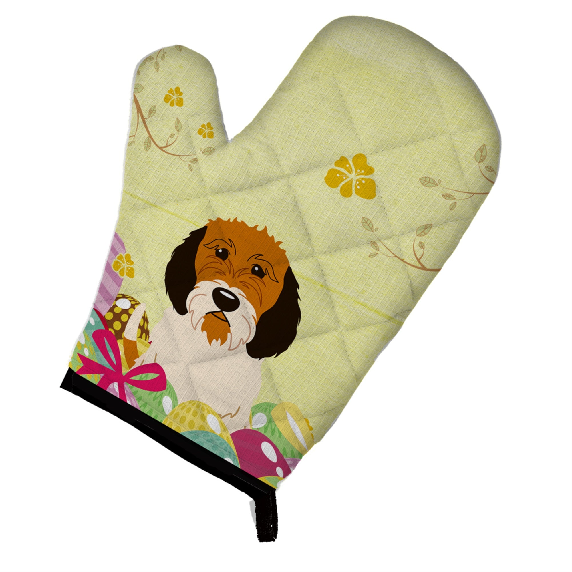Caroline'S Treasures Easter Eggs Petit Basset Griffon Veenden Oven Mitt, Multicolor, 12 X 8.5