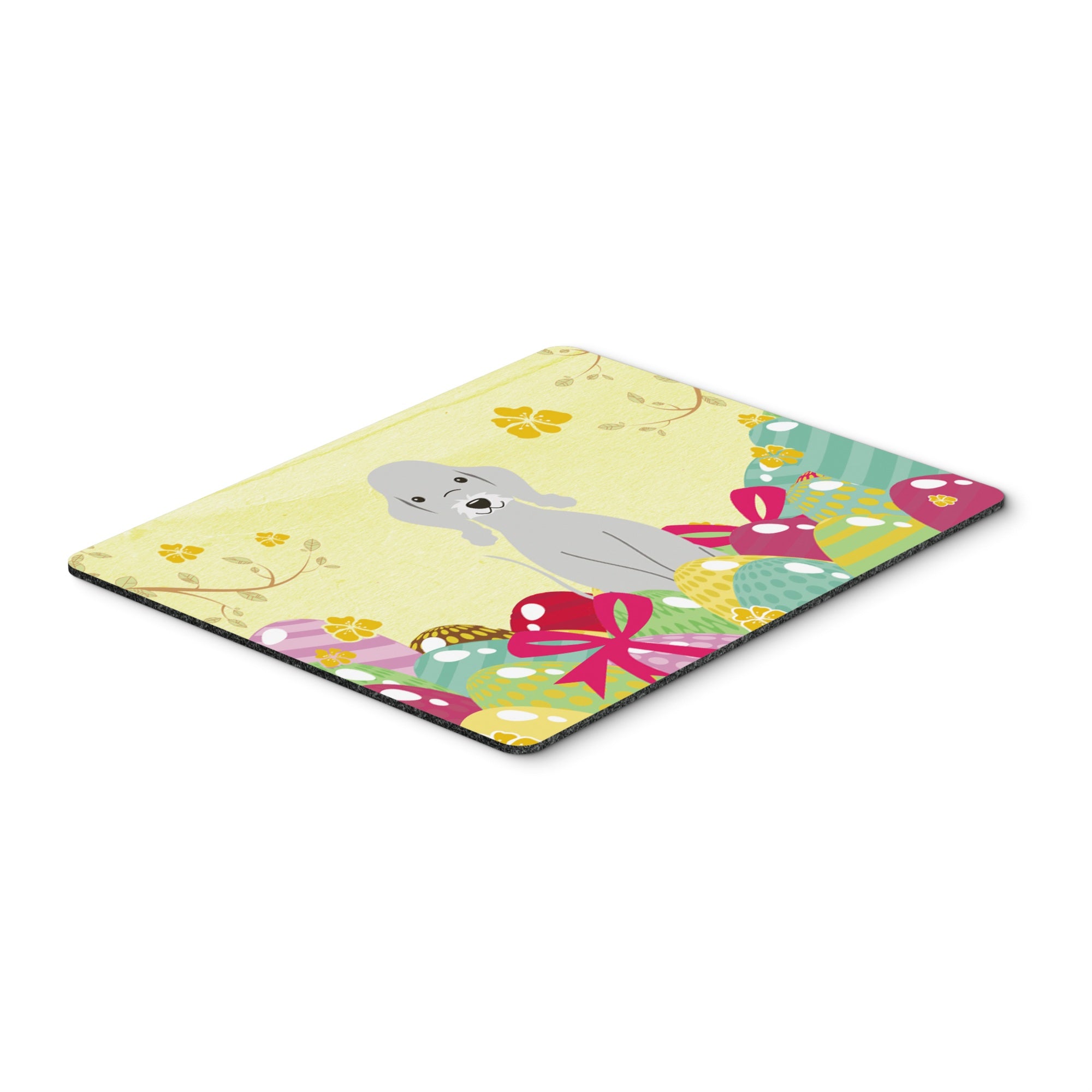 Caroline'S Treasures Easter Eggs Bedlington Terrier Blue Mouse Pad, Hot Pad Or Trivet, Multicolor, 7.75X9.25   (Bb6090Mp)