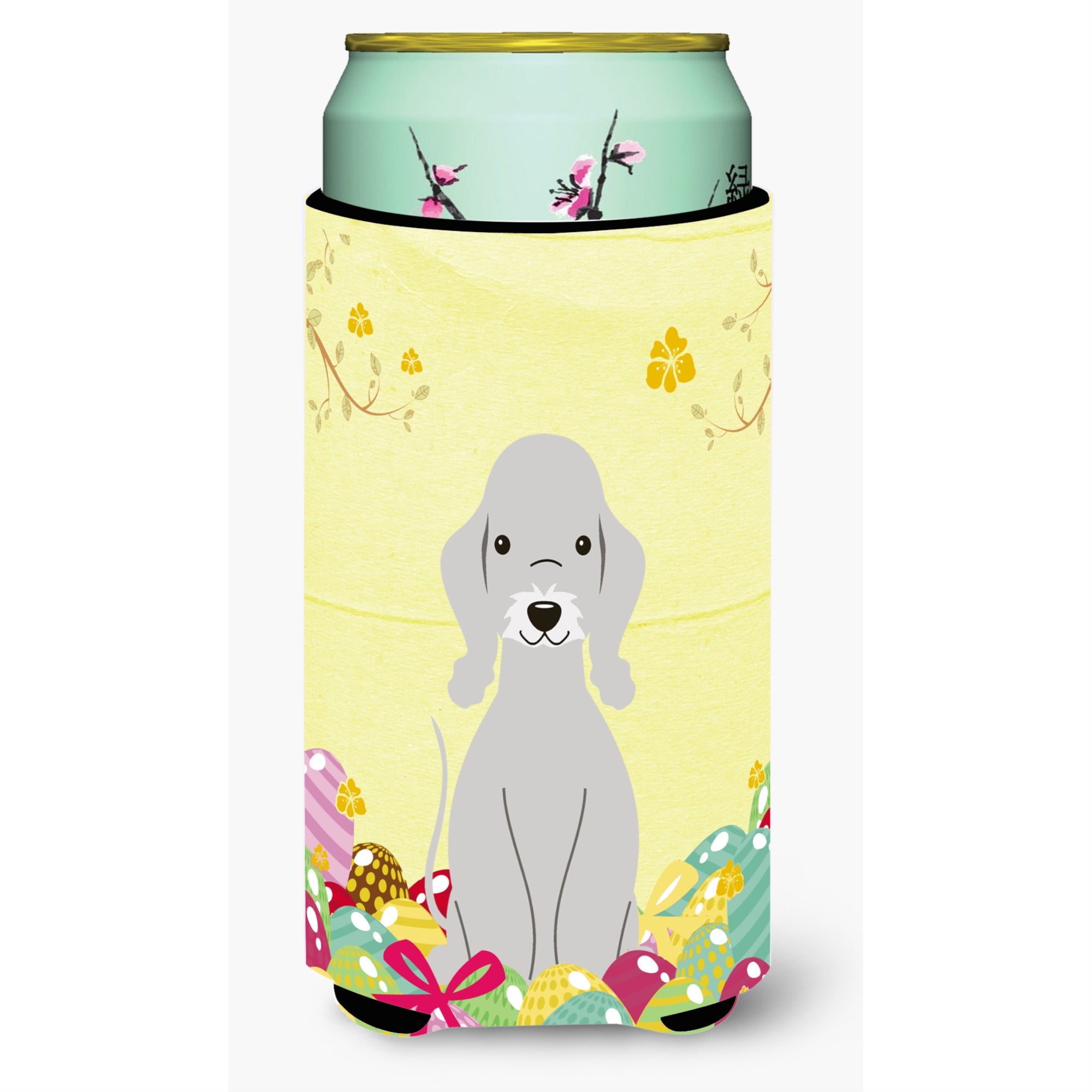 Caroline'S Treasures Easter Bedlington Terrier Blue Tall Boy Beverage Insulator Hugger, Multicolor