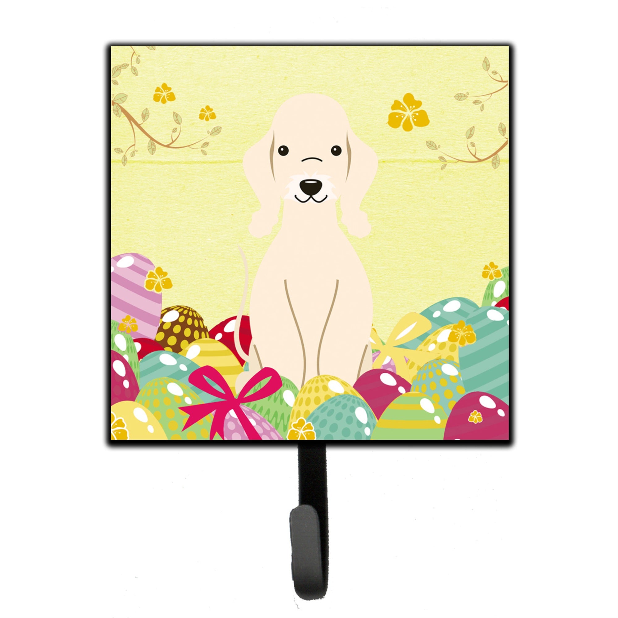 Caroline'S Treasures Easter Eggs Bedlington Terrier Sandy Wall Hook, Small, Multicolor