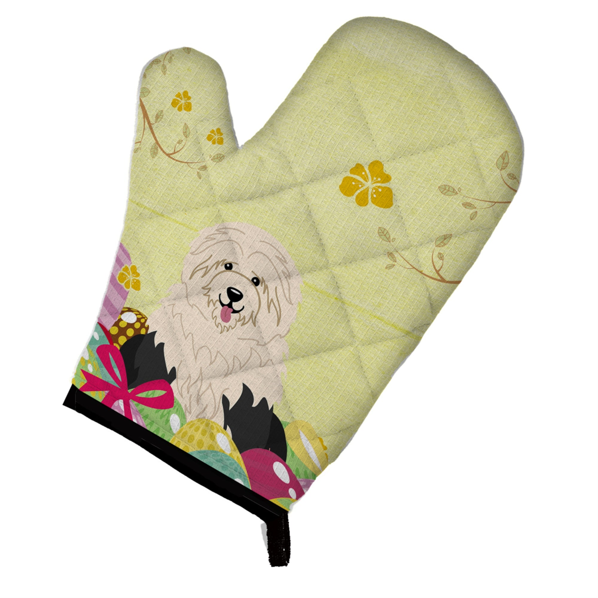 Caroline'S Treasures Easter Eggs Old English Sheepdog Oven Mitt, Multicolor, 12 X 8.5