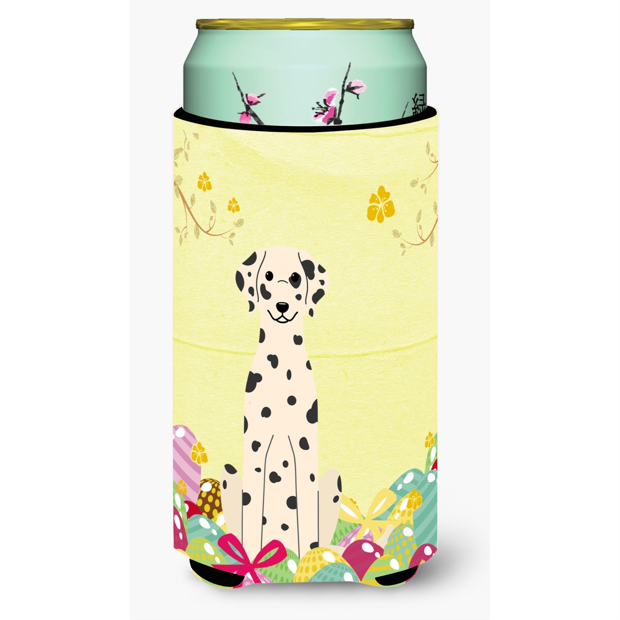 Caroline'S Treasures Easter Eggs Dalmatian Tall Boy Beverage Insulator Hugger, Multicolor