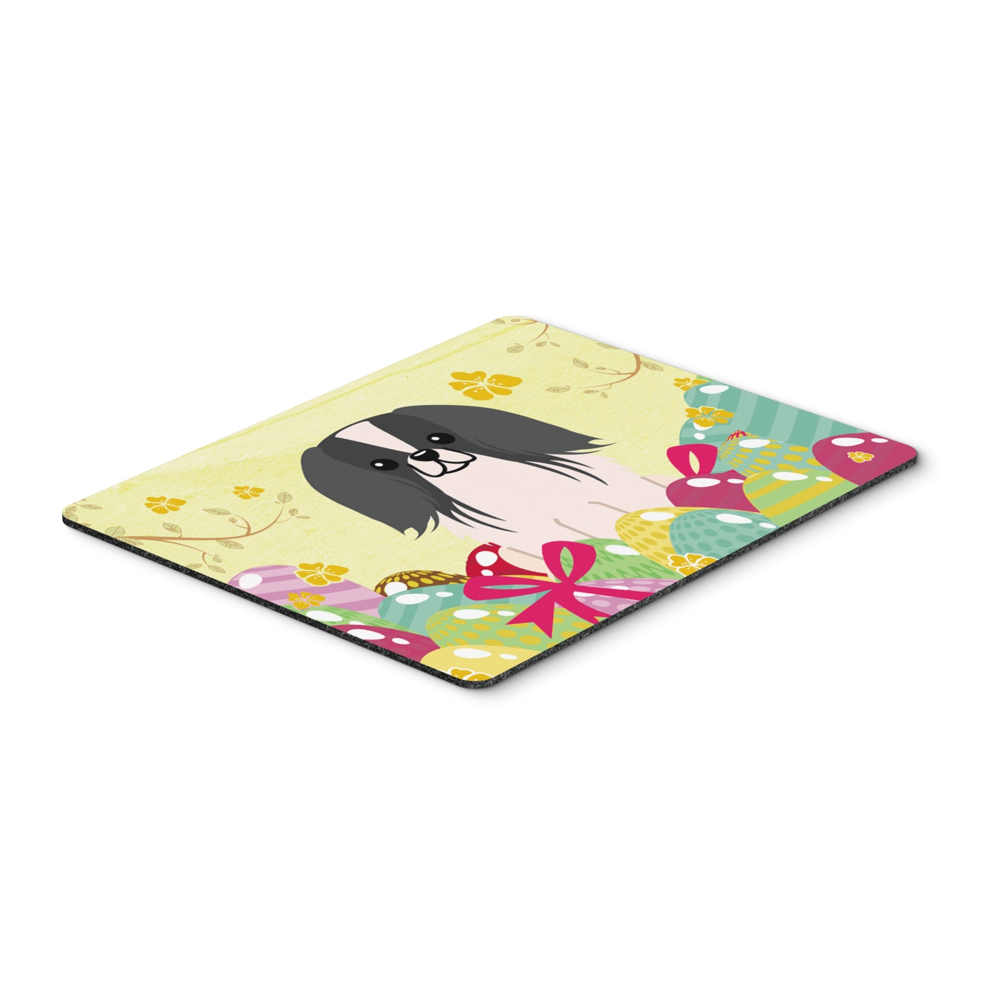 Caroline'S Treasures Easter Eggs Pekingese Black White Mouse Pad, Hot Pad Or Trivet, Multicolor, 7.75X9.25   (Bb6105Mp)