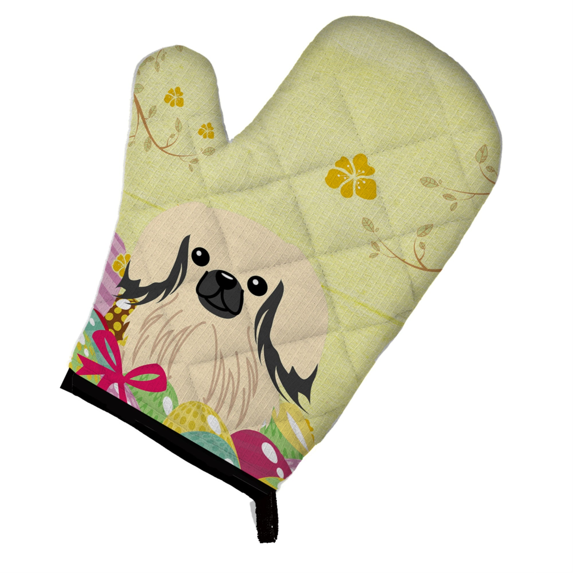 Caroline'S Treasures Bb6106Ovmt Easter Eggs Pekingese Cream Oven Mitt, Multicolor, 12 X 8.5