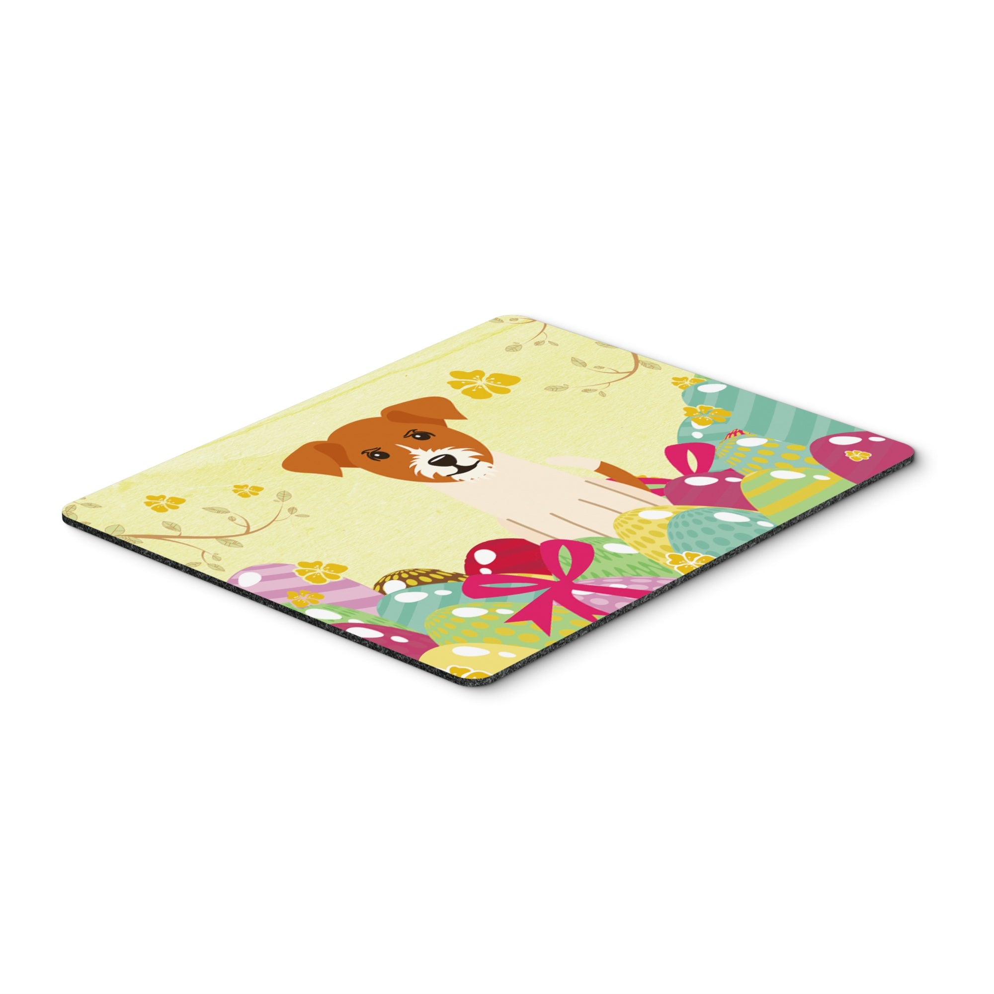 Caroline'S Treasures Easter Eggs Jack Russell Terrier Mouse Pad, Hot Pad Or Trivet, Multicolor, 7.75X9.25   (Bb6108Mp)