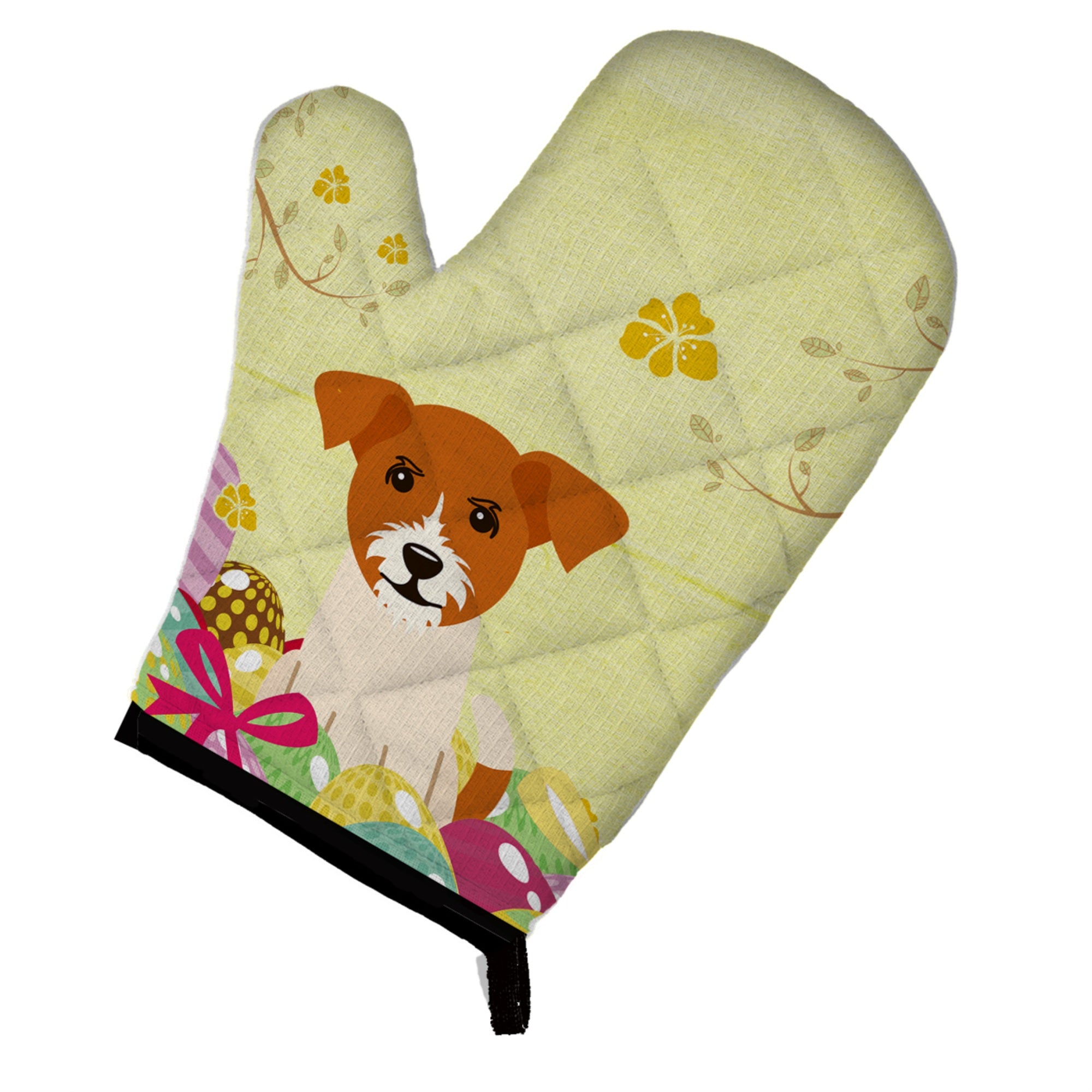 Caroline'S Treasures Easter Eggs Jack Russell Terrier Oven Mitt, Multicolor, 12 X 8.5