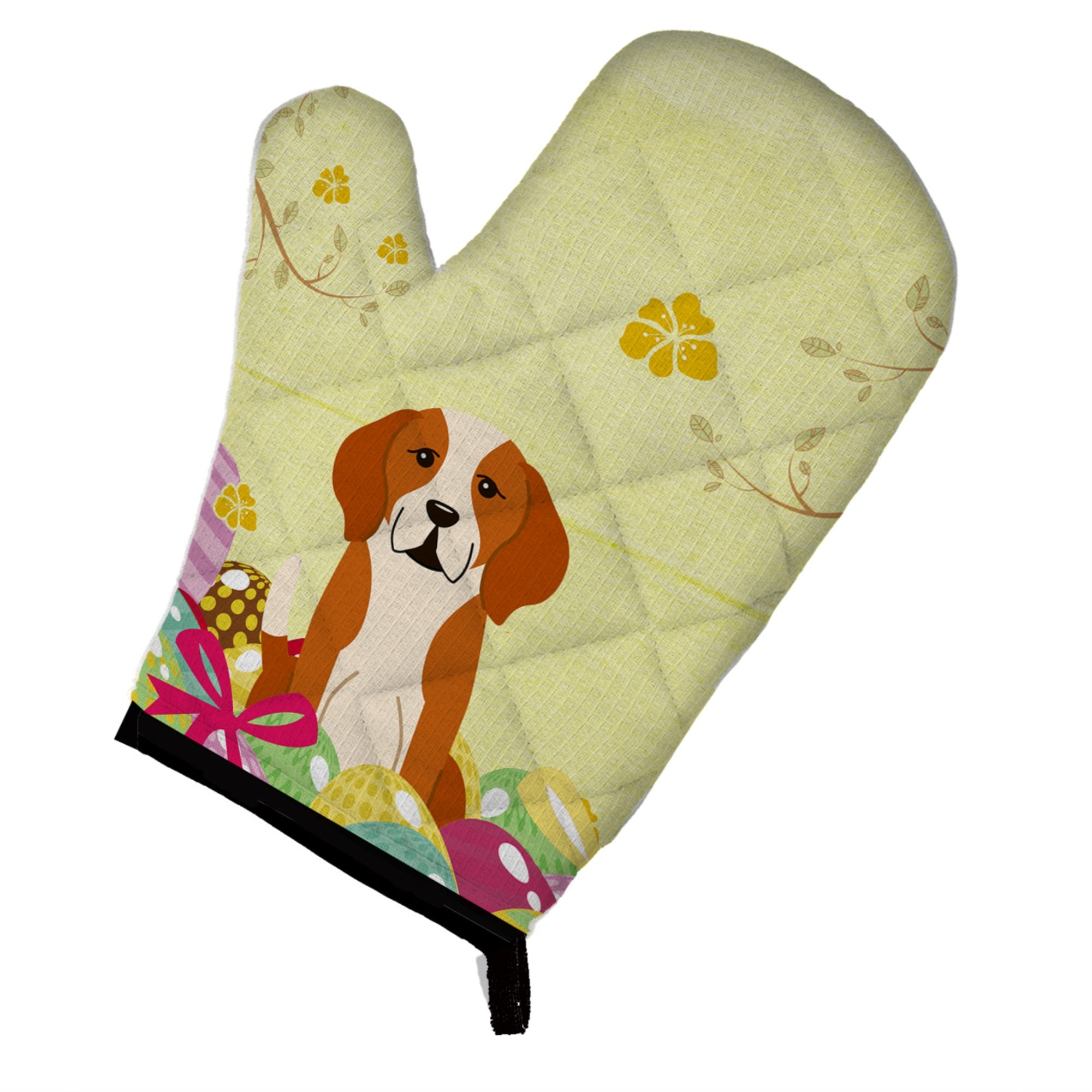 Caroline'S Treasures Easter Eggs English Foxhound Oven Mitt, Multicolor, 12 X 8.5