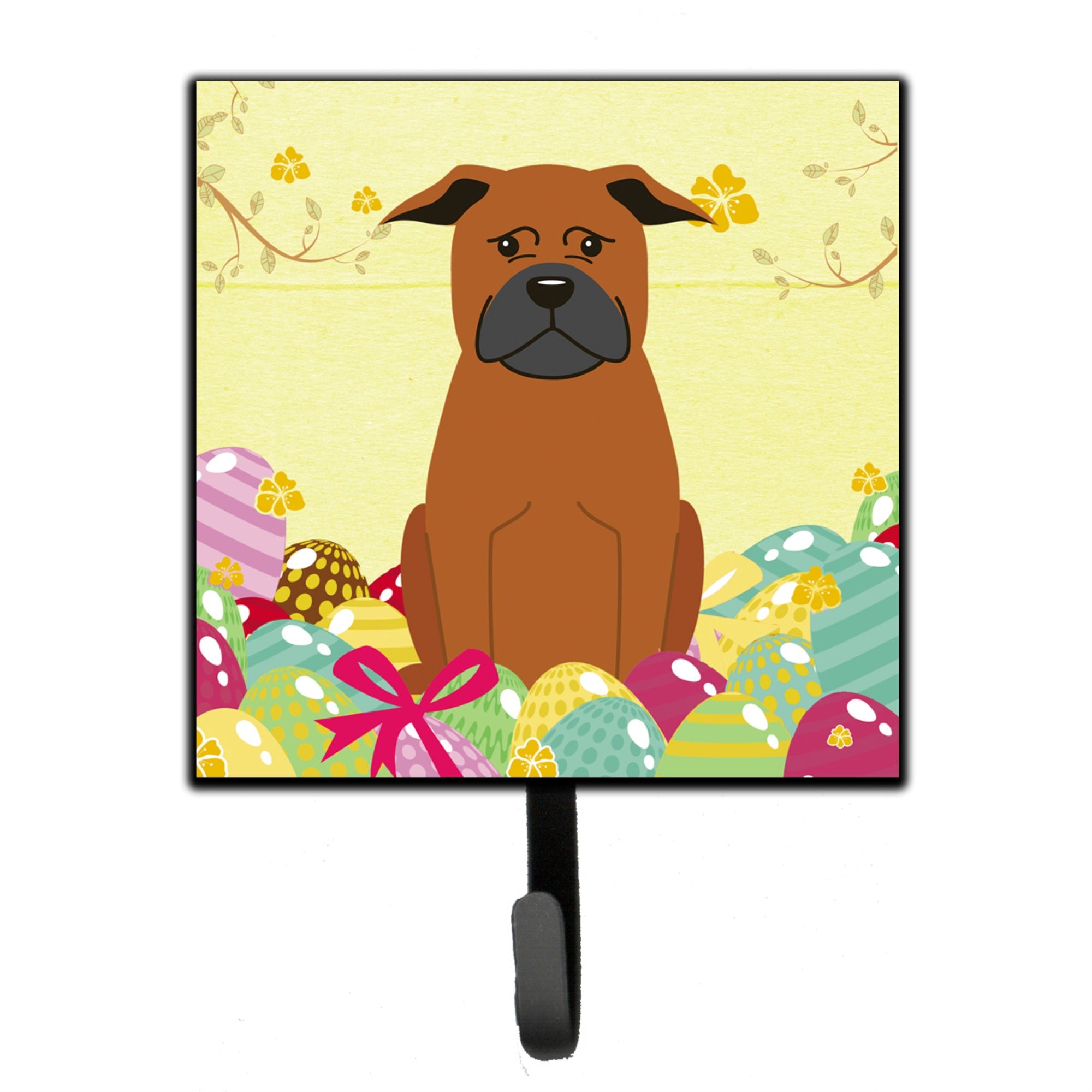 Caroline'S Treasures Easter Eggs Chinese Chongqing Dog Wall Hook, Small, Multicolor