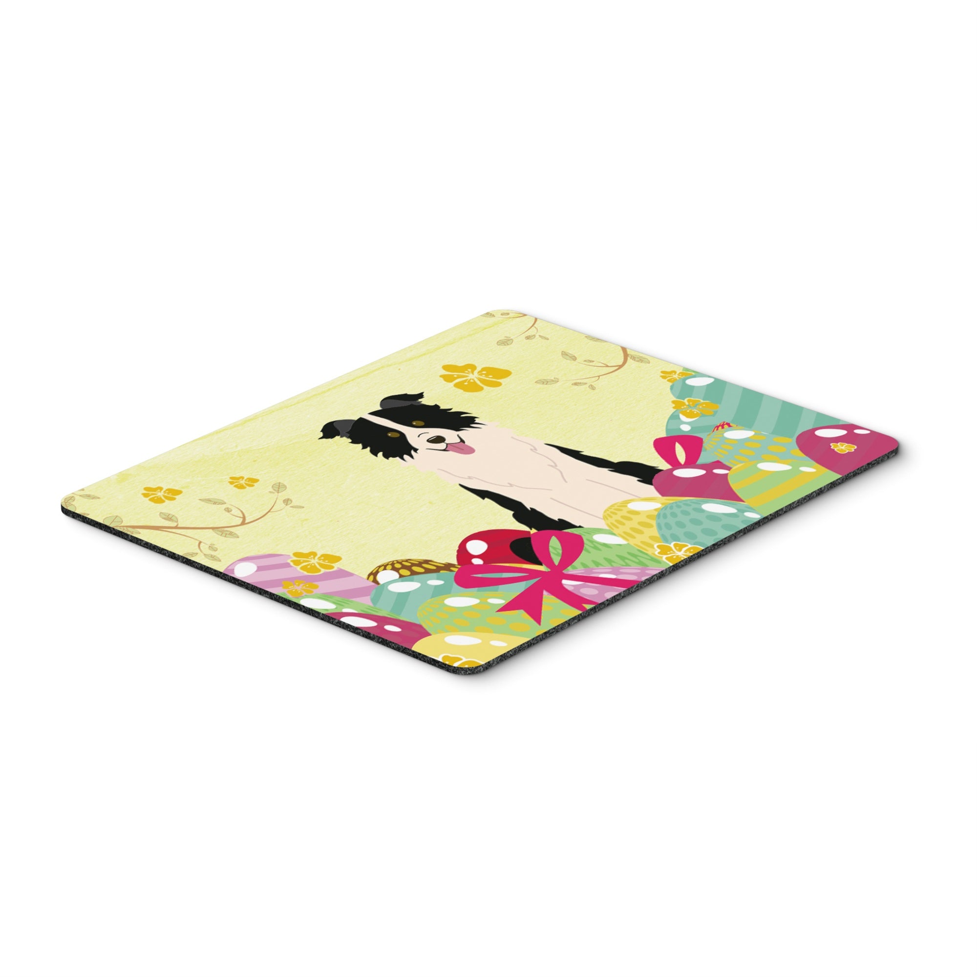 Caroline'S Treasures Easter Eggs Border Collie Black White Mouse Pad, Hot Pad Or Trivet, Multicolor, 7.75X9.25   (Bb6118Mp)