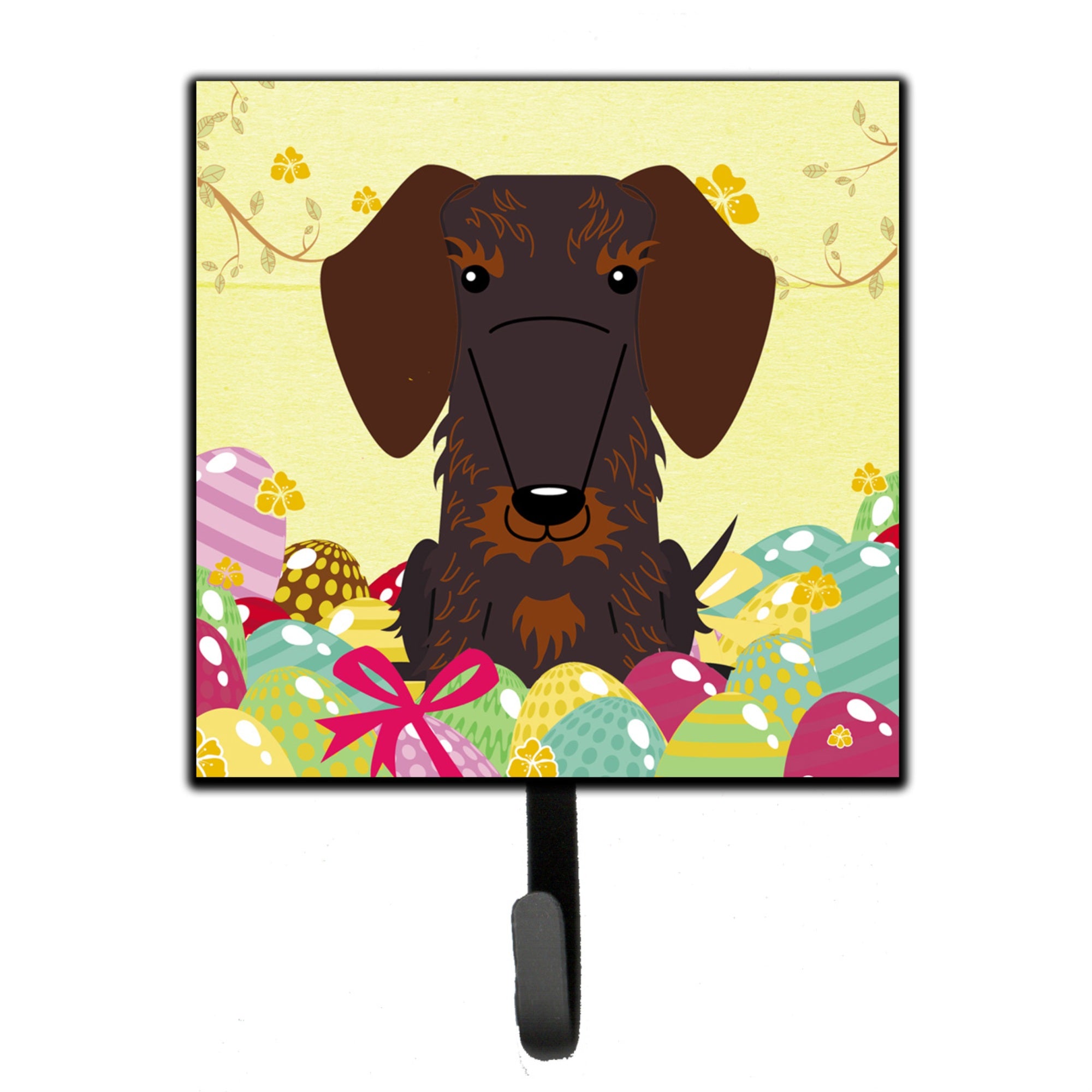 Caroline'S Treasures Wire Haired Dachshund Chocolate Wall Hook, Small, Multicolor