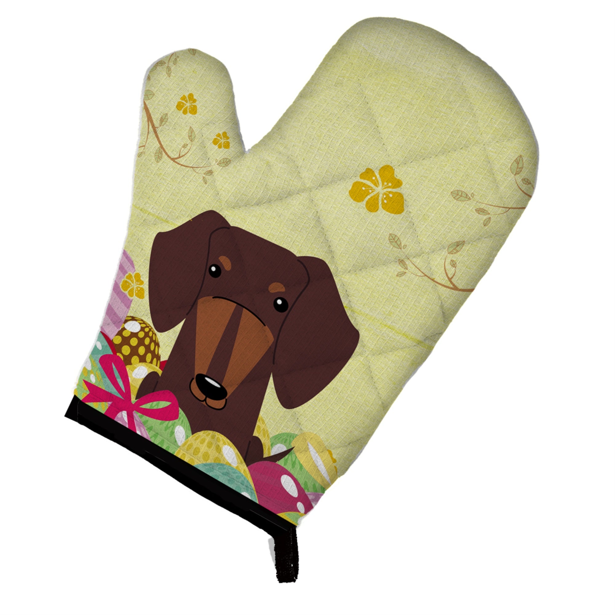 Caroline'S Treasures Easter Eggs Dachshund Chocolate Oven Mitt, Multicolor, 12 X 8.5