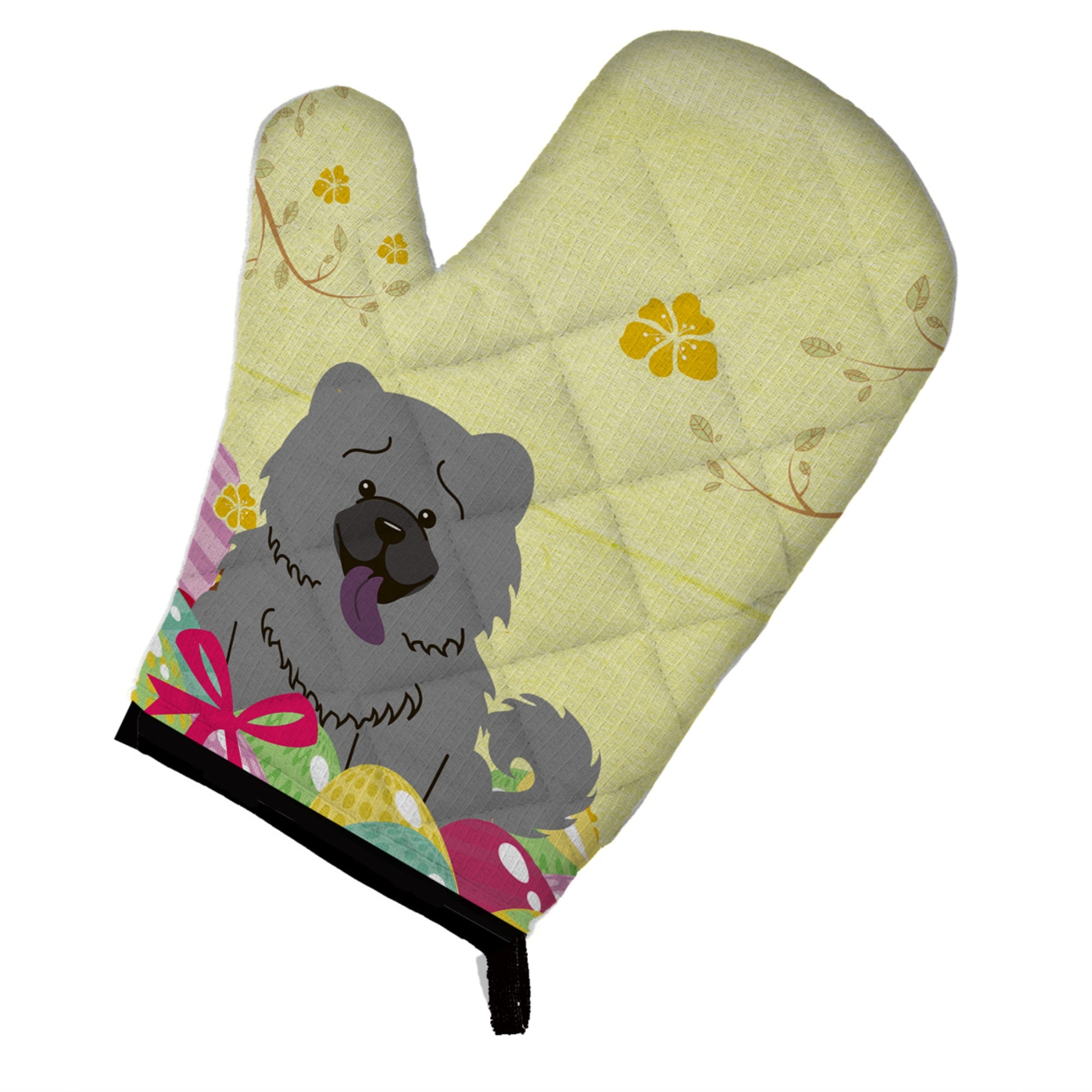 Caroline'S Treasures Easter Eggs Chow Chow Blue Oven Mitt, Multicolor, 12 X 8.5