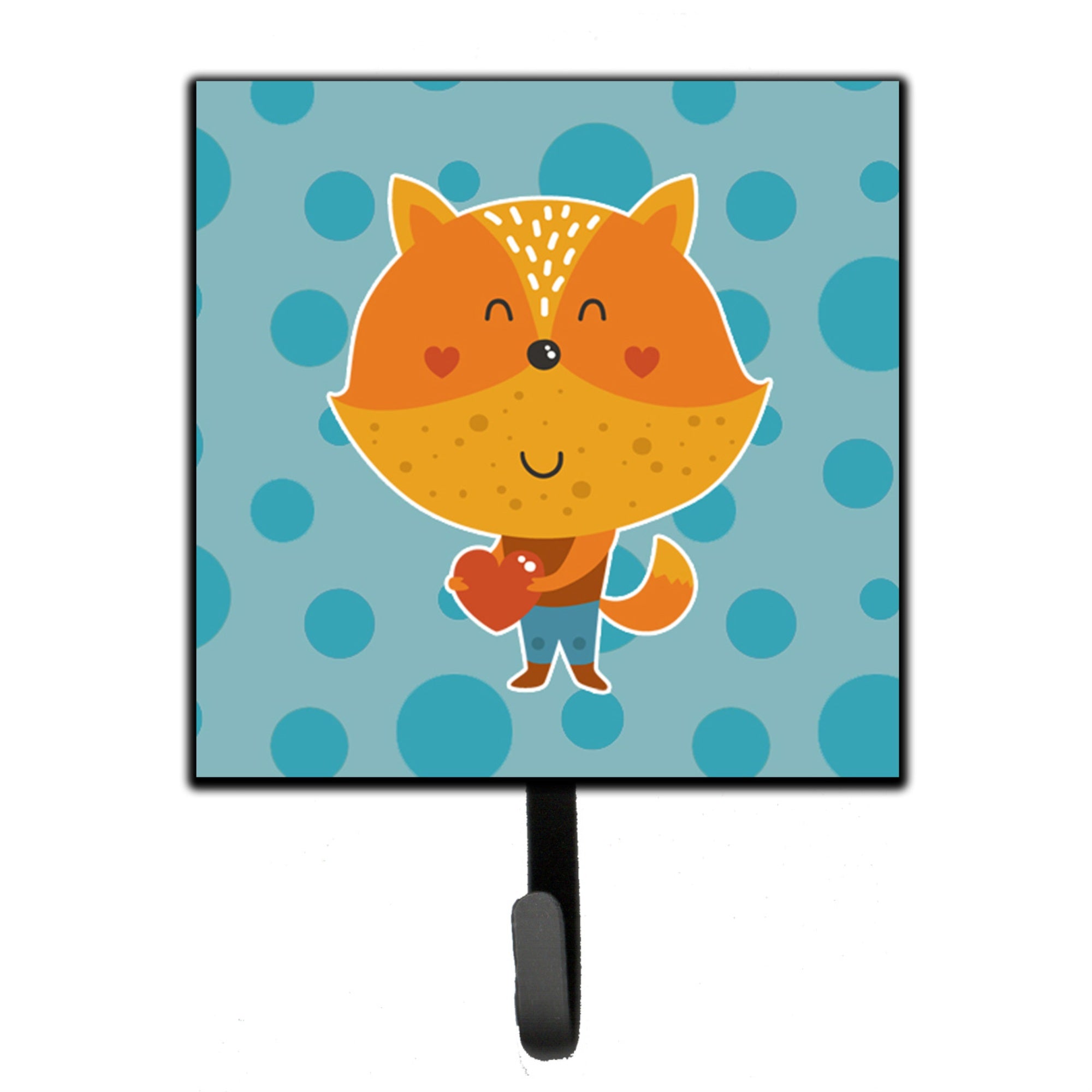 Caroline'S Treasures Polkadot Squirrel Wall Hook, Small, Multicolor
