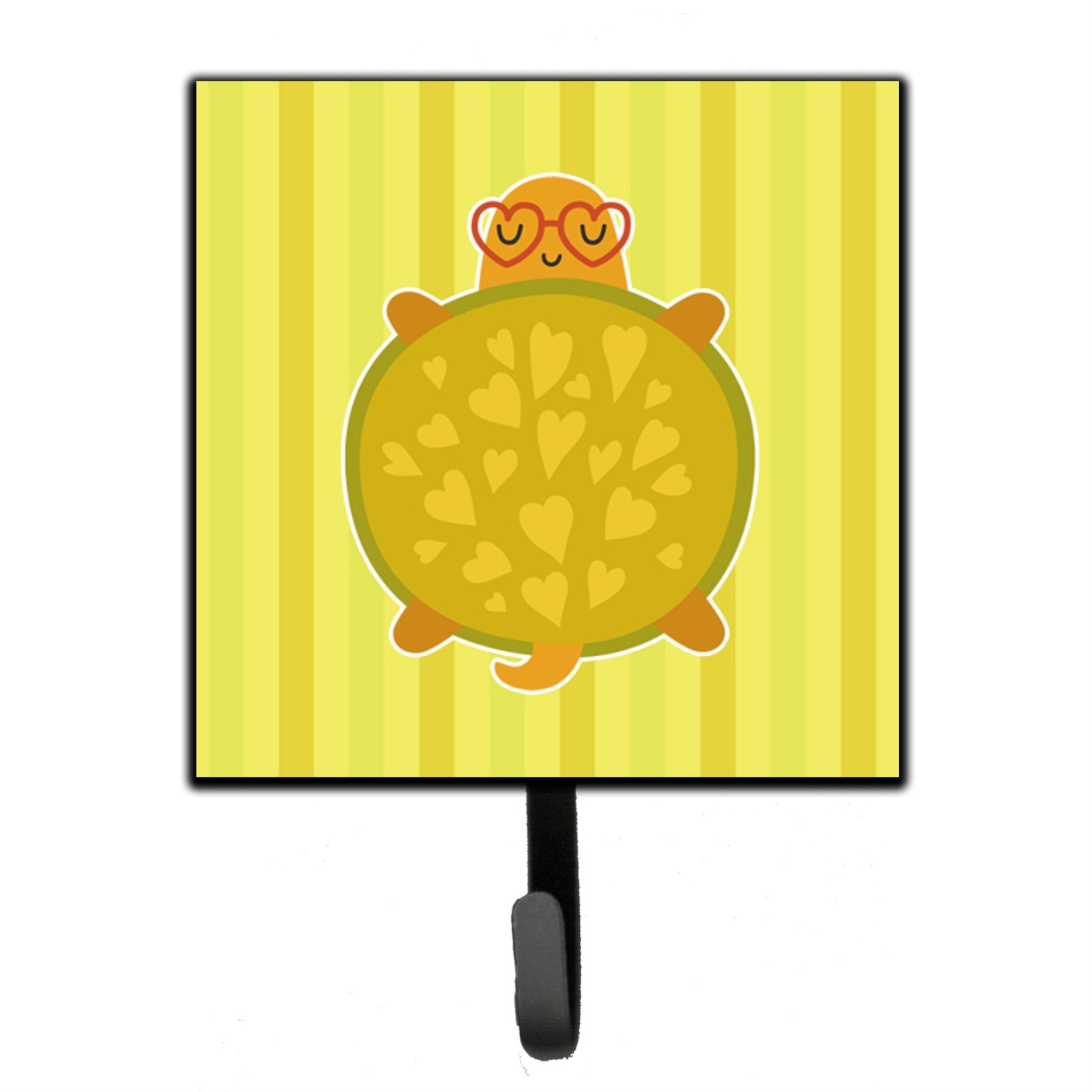 Caroline'S Treasures Turtle With Glasses Wall Hook, Small, Multicolor