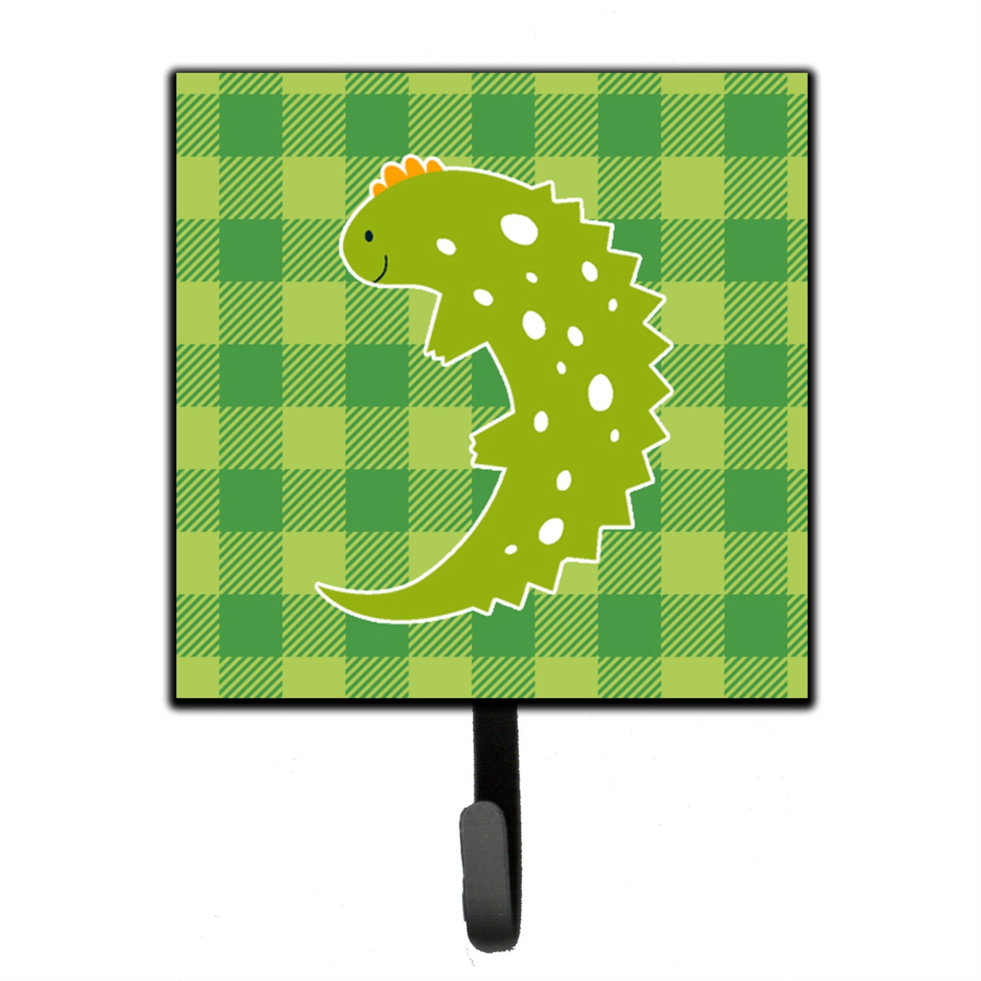 Caroline'S Treasures Lizard On Plaid Wall Hook, Small, Multicolor