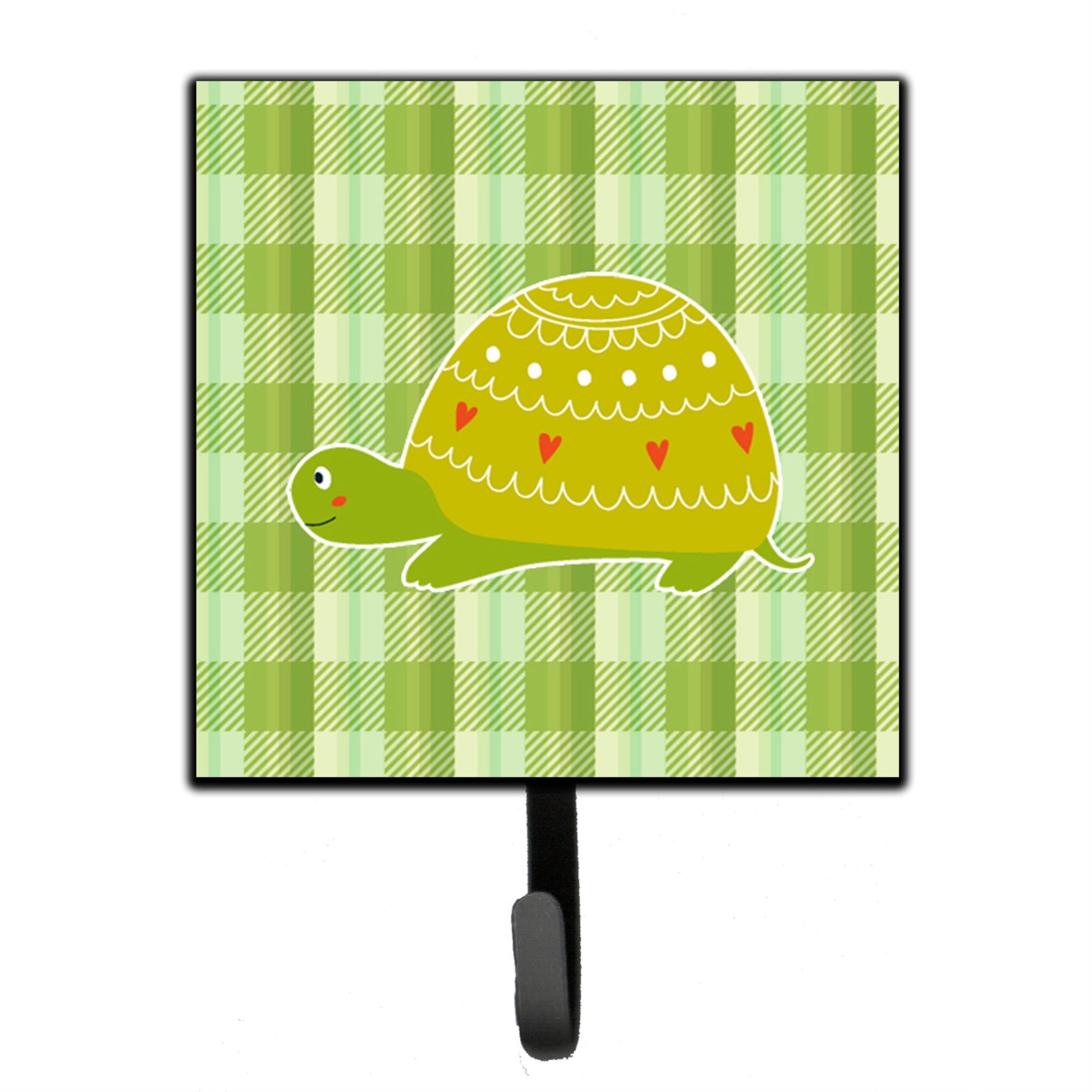 Caroline'S Treasures Turtle On The Move Wall Hook, Small, Multicolor
