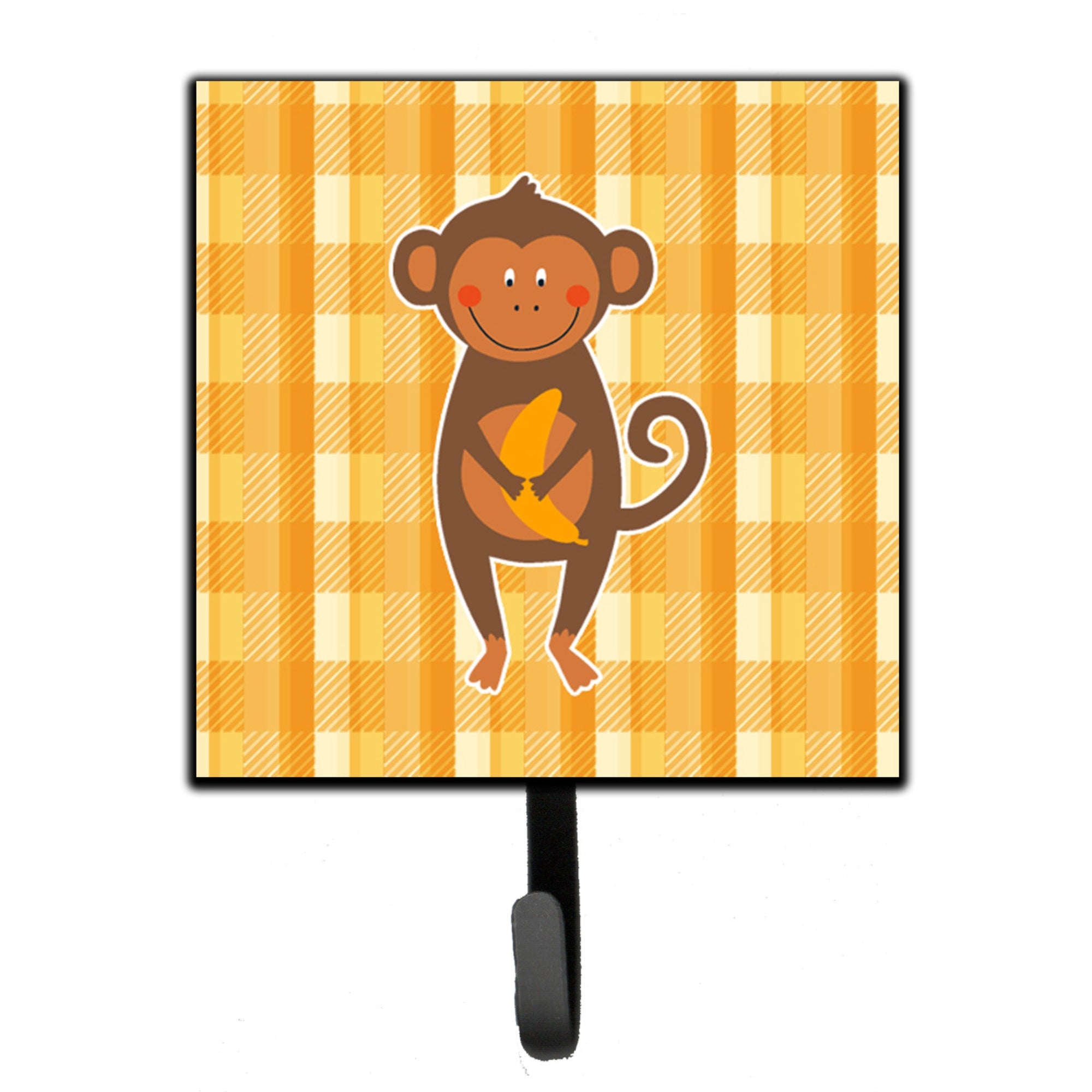 Caroline'S Treasures Monkey Business Wall Hook, Small, Multicolor