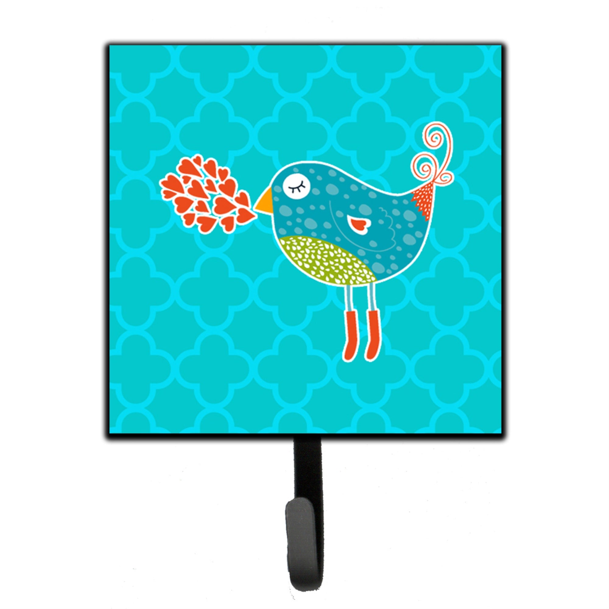 Caroline'S Treasures Birdy Love Wall Hook, Small, Multicolor