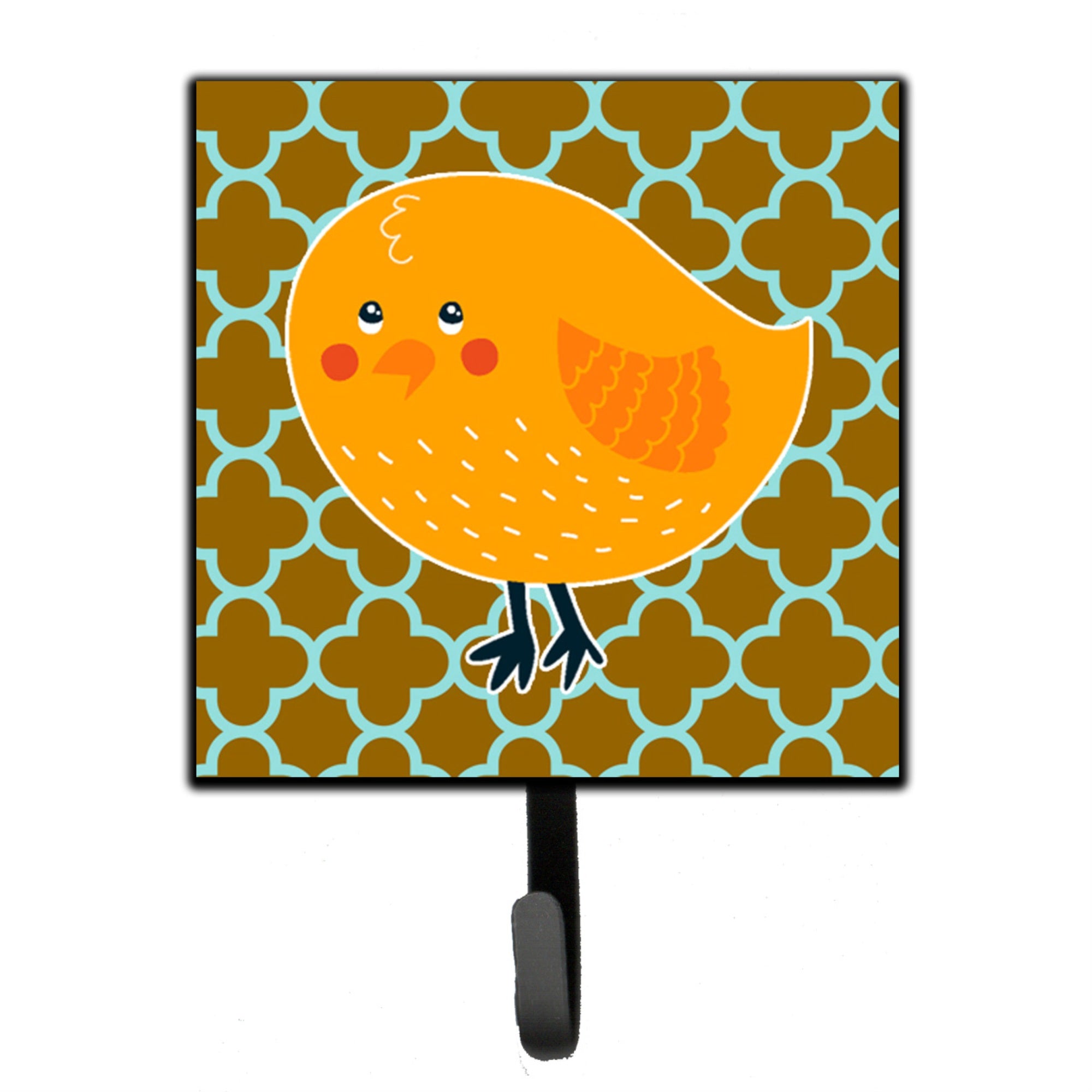 Caroline'S Treasures Bird On Quatrfoil Wall Hook, Small, Multicolor