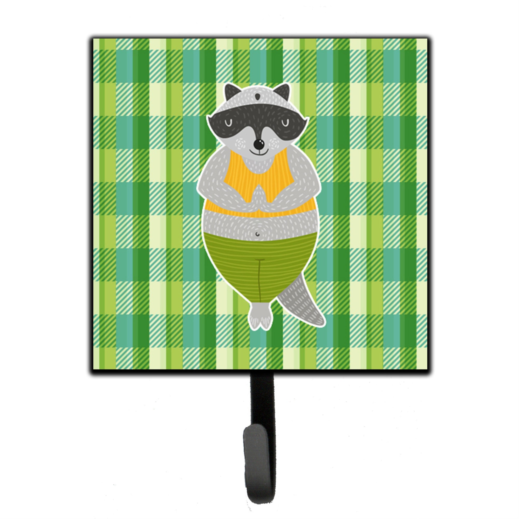 Caroline'S Treasures Raccoon Wall Hook, Small, Multicolor