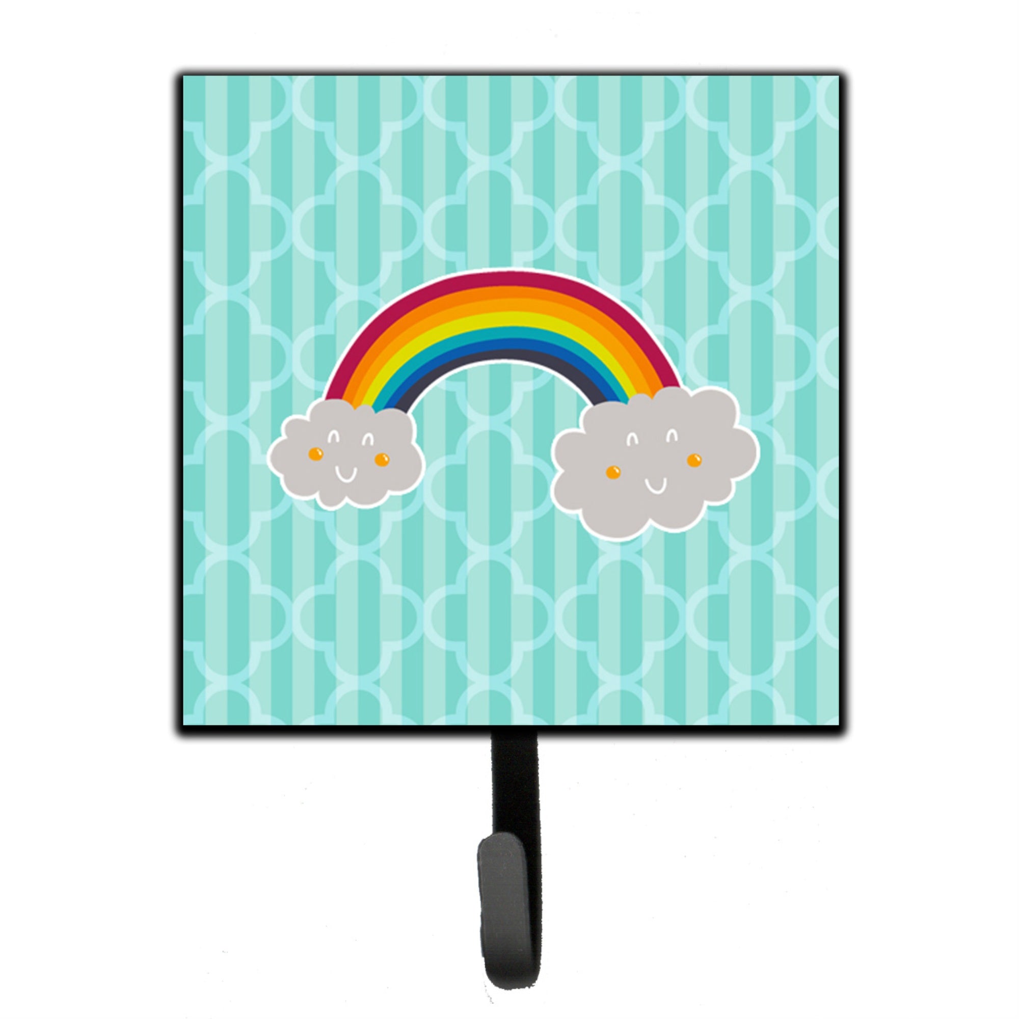 Caroline'S Treasures Rainbow In Clouds Wall Hook, Small, Multicolor