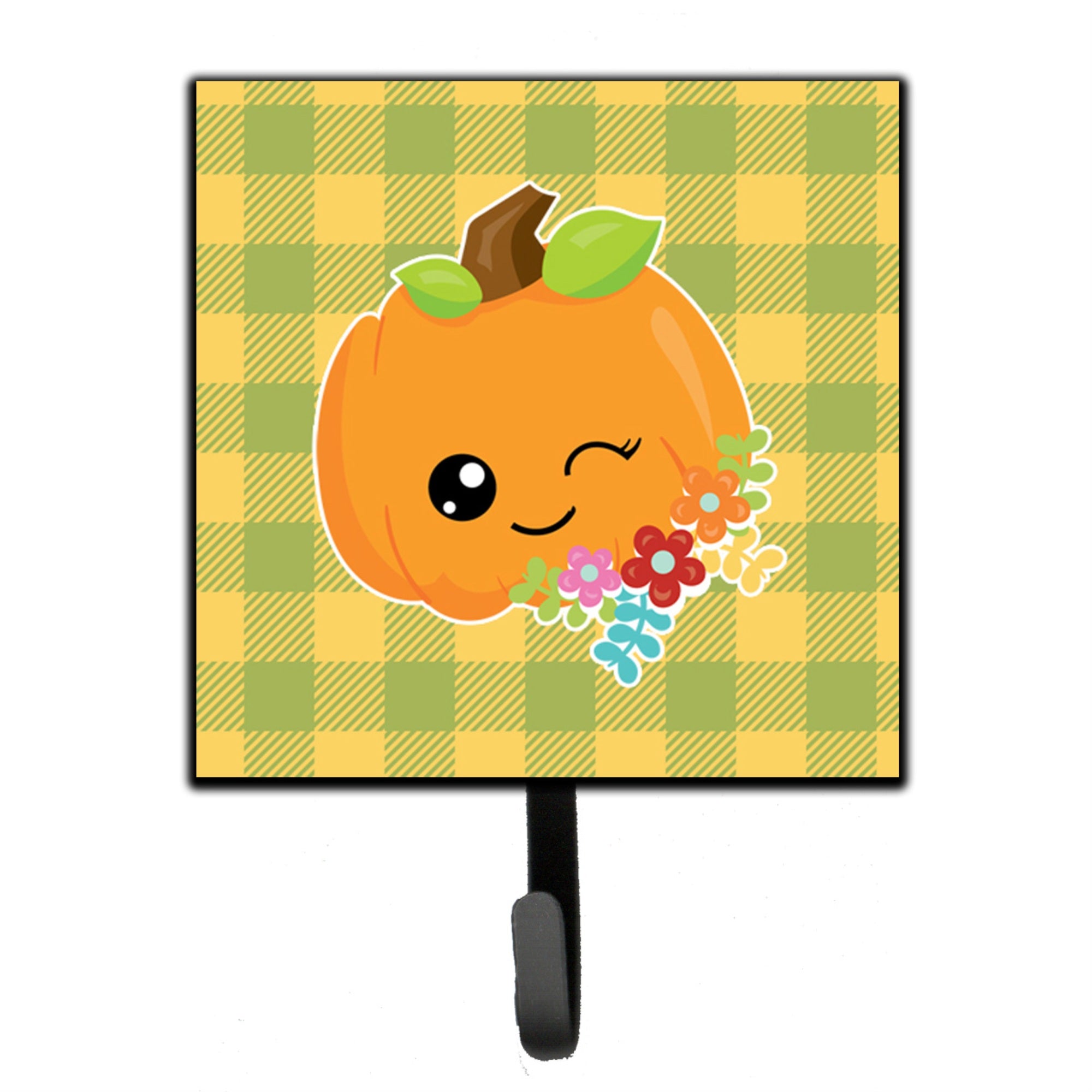Caroline'S Treasures Mr. Winky Pumpkin Wall Hook, Small, Multicolor