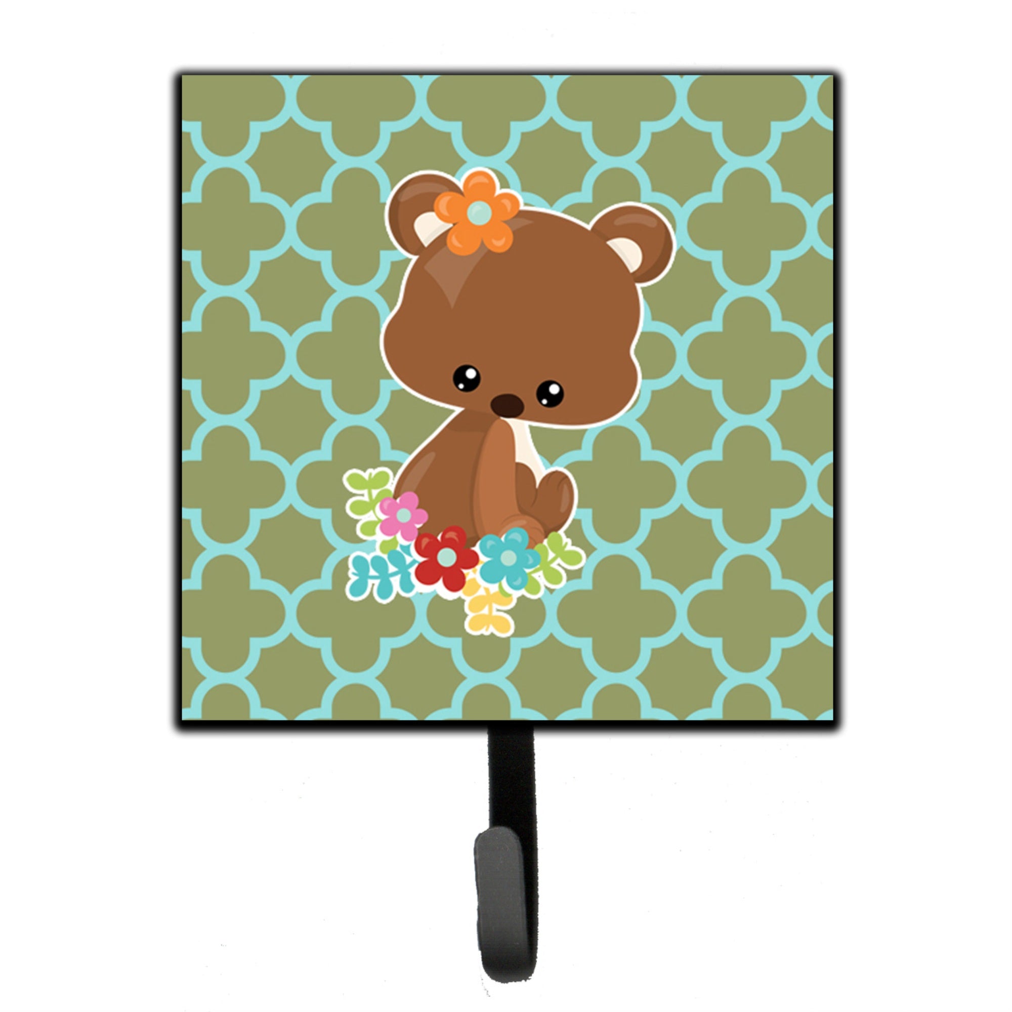 Caroline'S Treasures Baby Brown Bear Wall Hook, Small, Multicolor