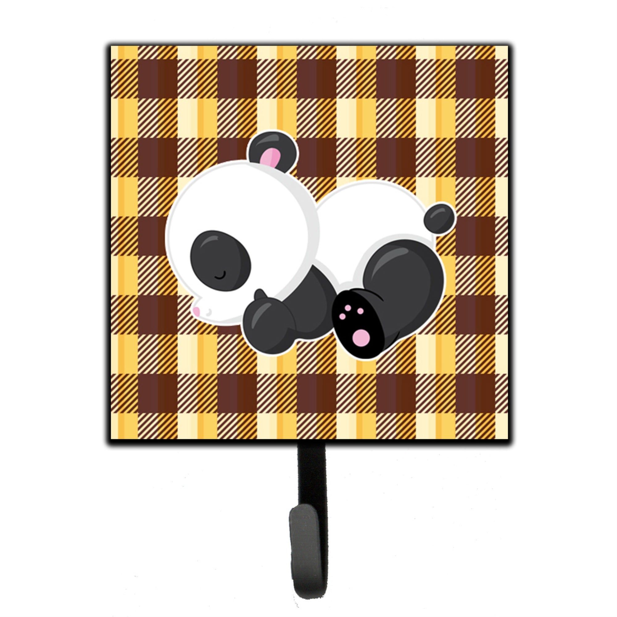 Caroline'S Treasures Panda Naptime Wall Hook, Small, Multicolor