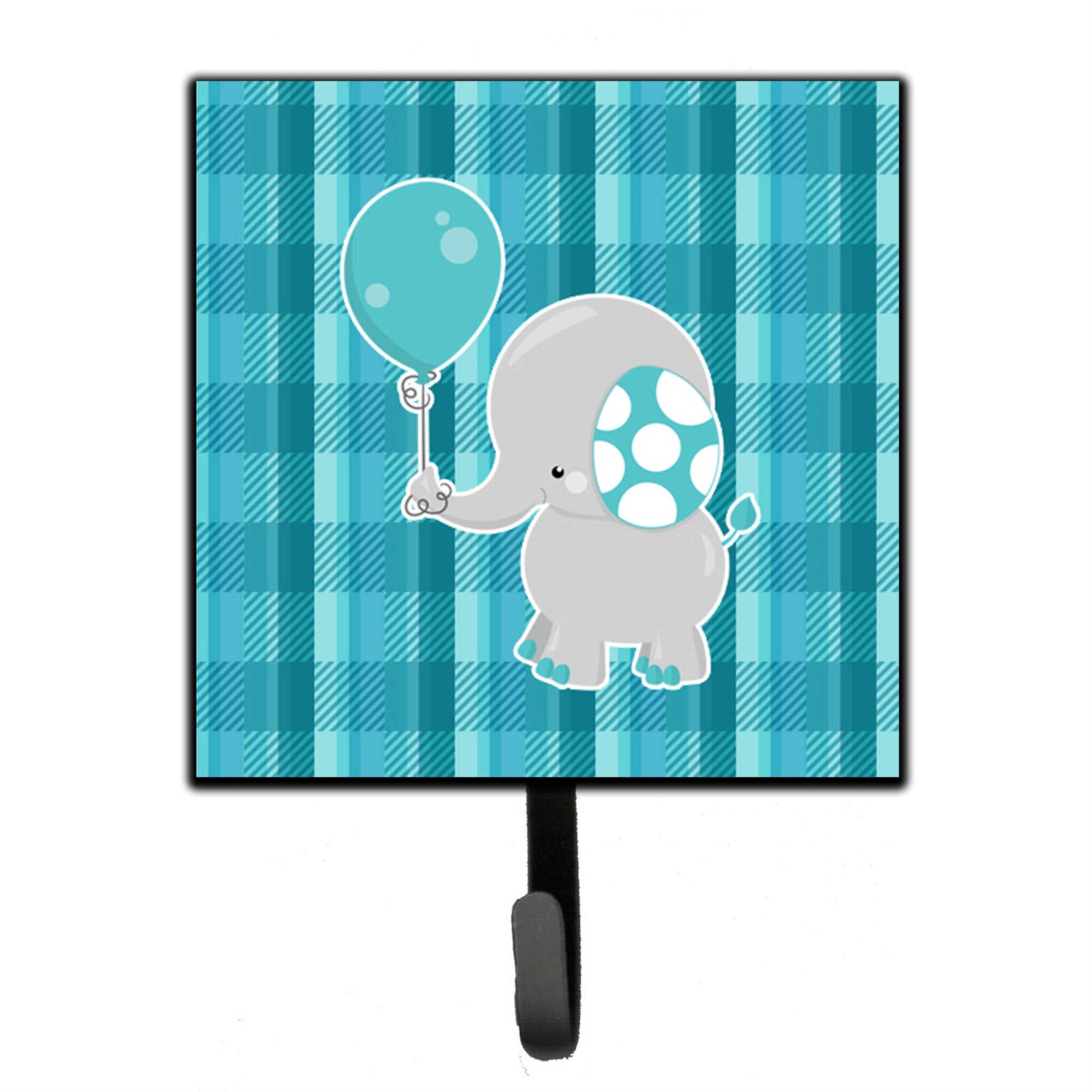Caroline'S Treasures Elephant With Balloon Wall Hook, Small, Multicolor
