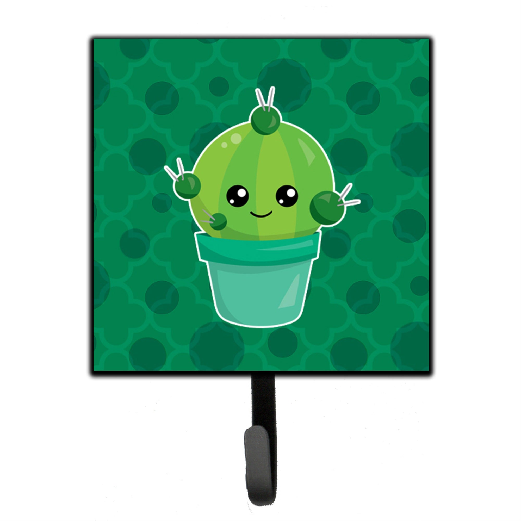 Caroline'S Treasures Cactus Polkadots Wall Hook, Small, Multicolor