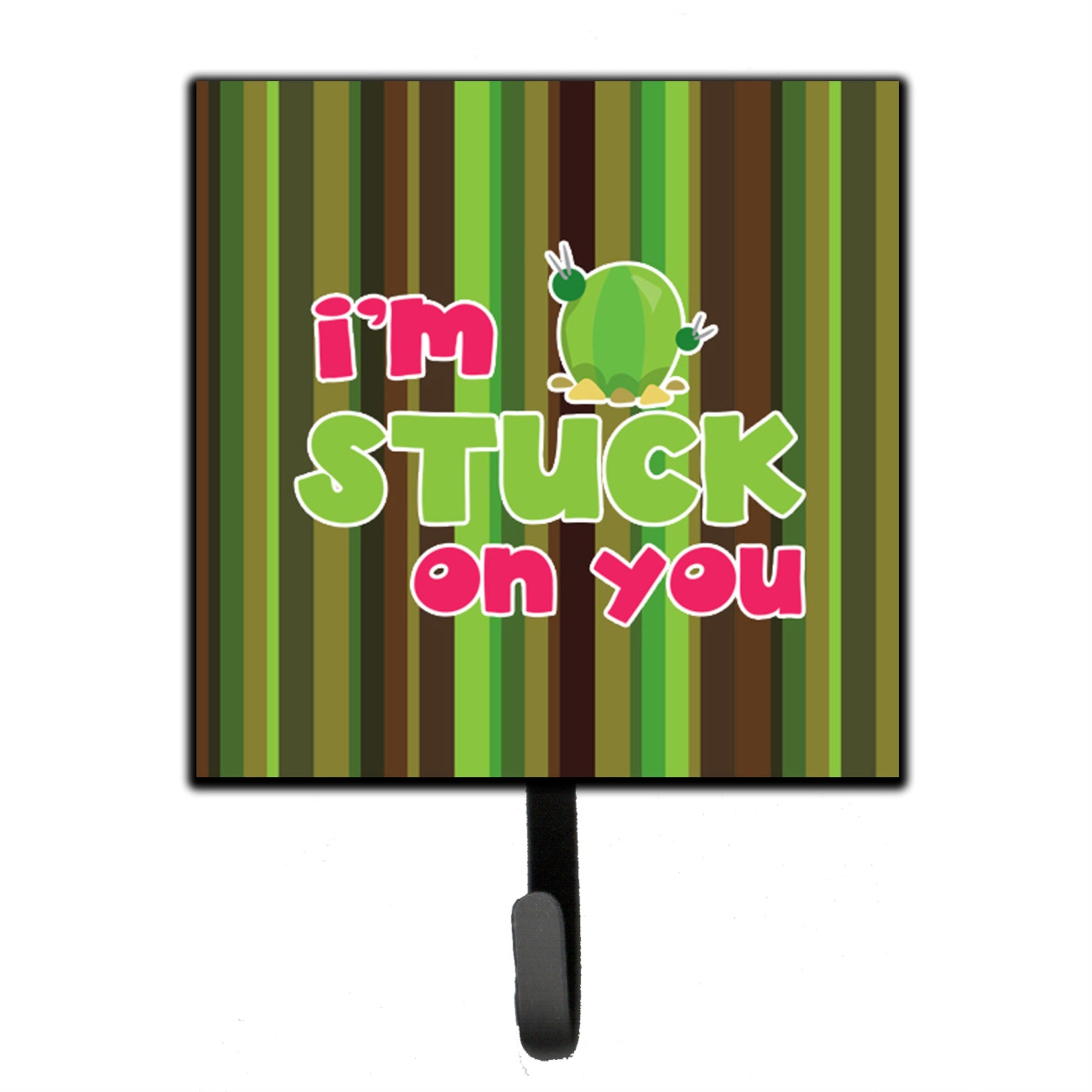 Caroline'S Treasures Cactus I'M Stuck On You Wall Hook, Small, Multicolor