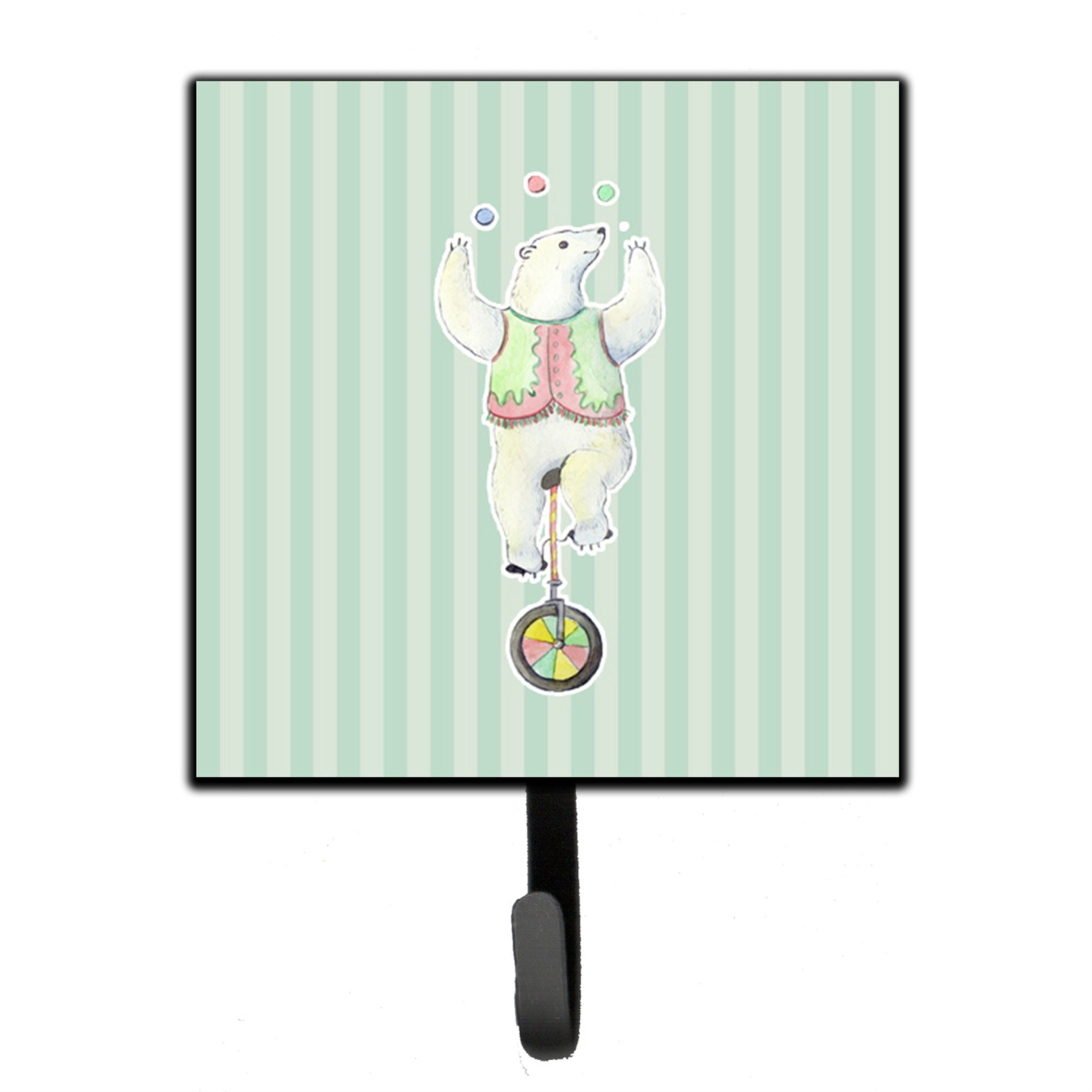 Caroline'S Treasures Circus Bear Wall Hook, Small, Multicolor