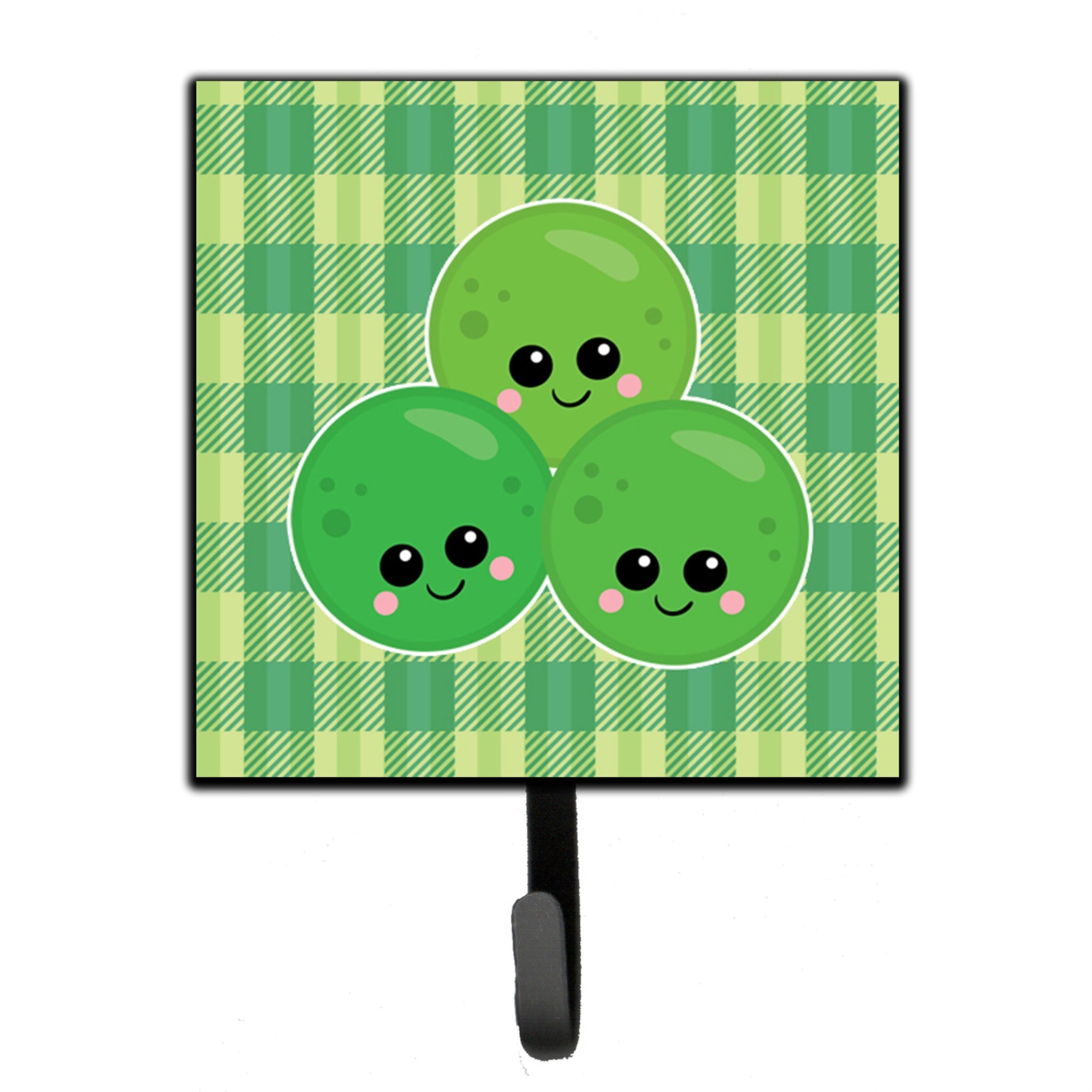 Caroline'S Treasures Three Peas Wall Hook, Small, Multicolor