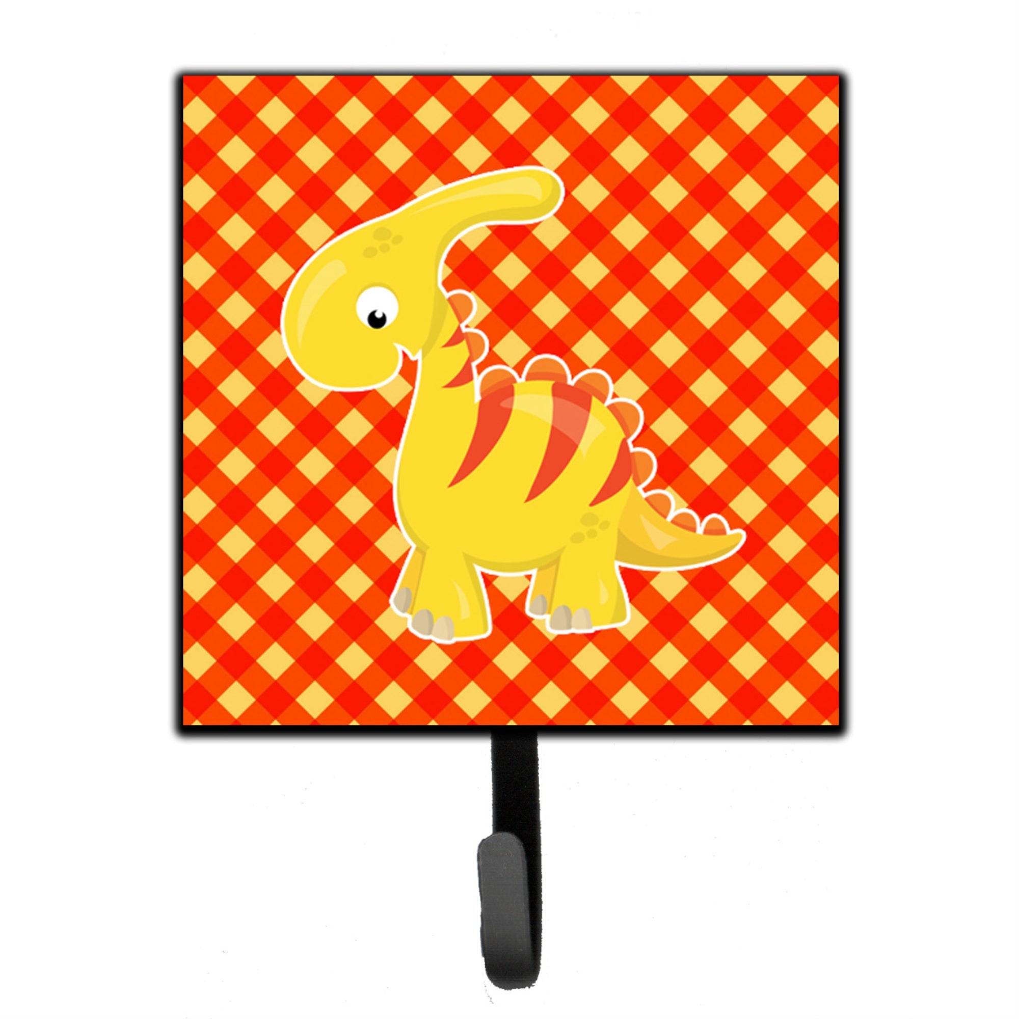 Caroline'S Treasures Parasaurolophus Dinosaur Wall Hook, Small, Multicolor