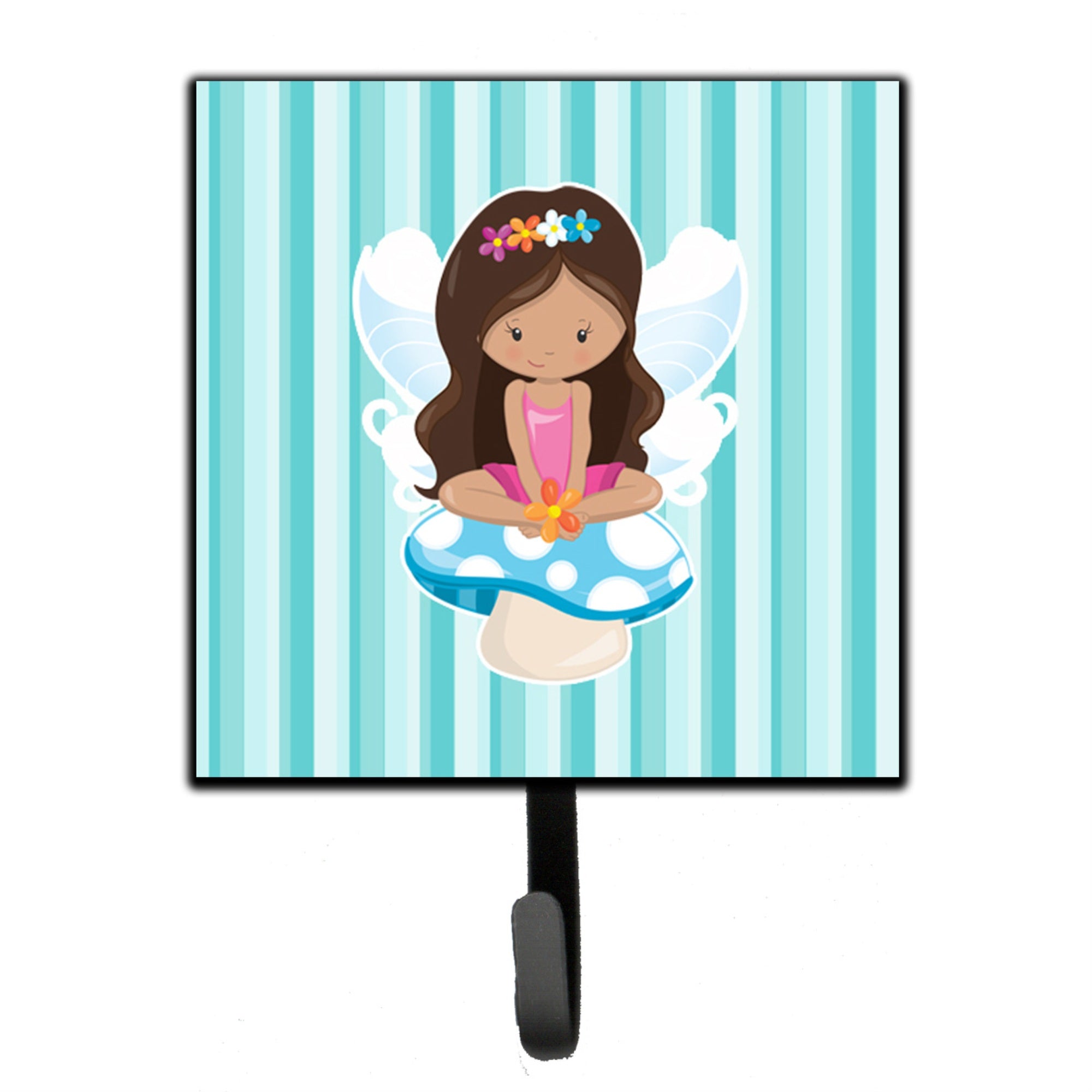 Caroline'S Treasures Fairy On Mushroom Wall Hook, Small, Multicolor