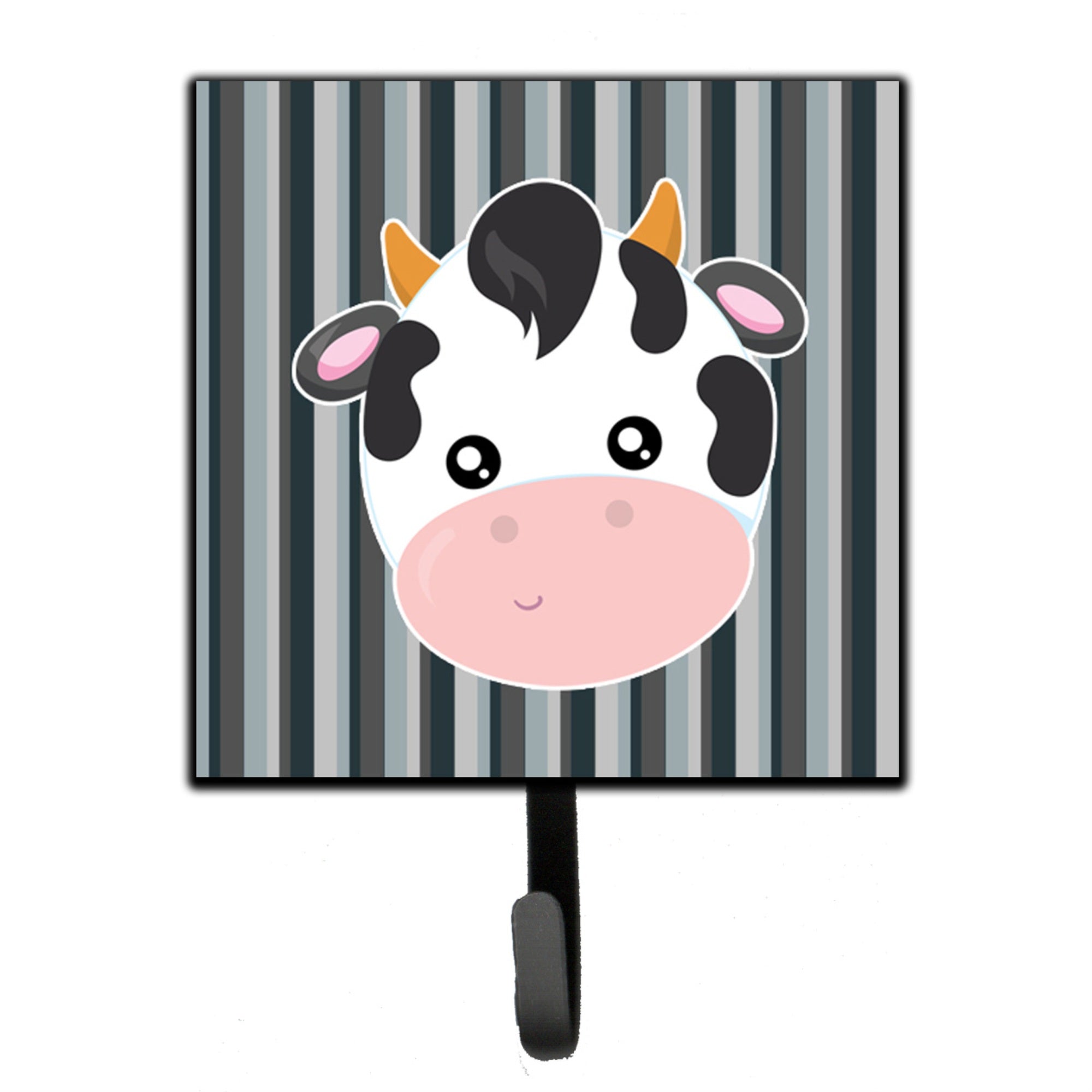 Caroline'S Treasures Cow Face Wall Hook, Small, Multicolor