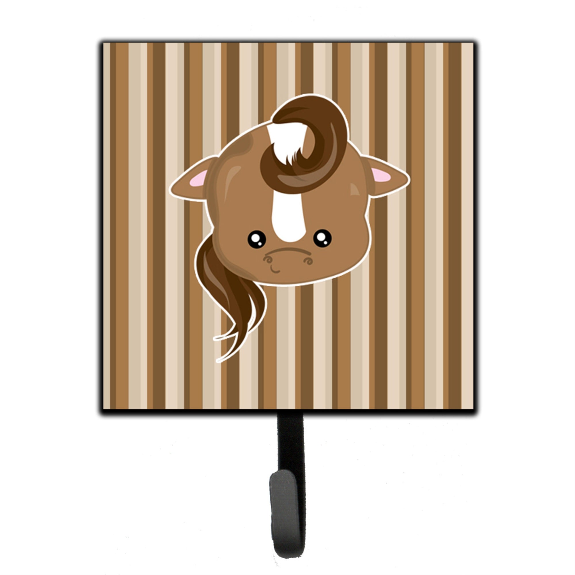 Caroline'S Treasures Horse Face Wall Hook, Small, Multicolor
