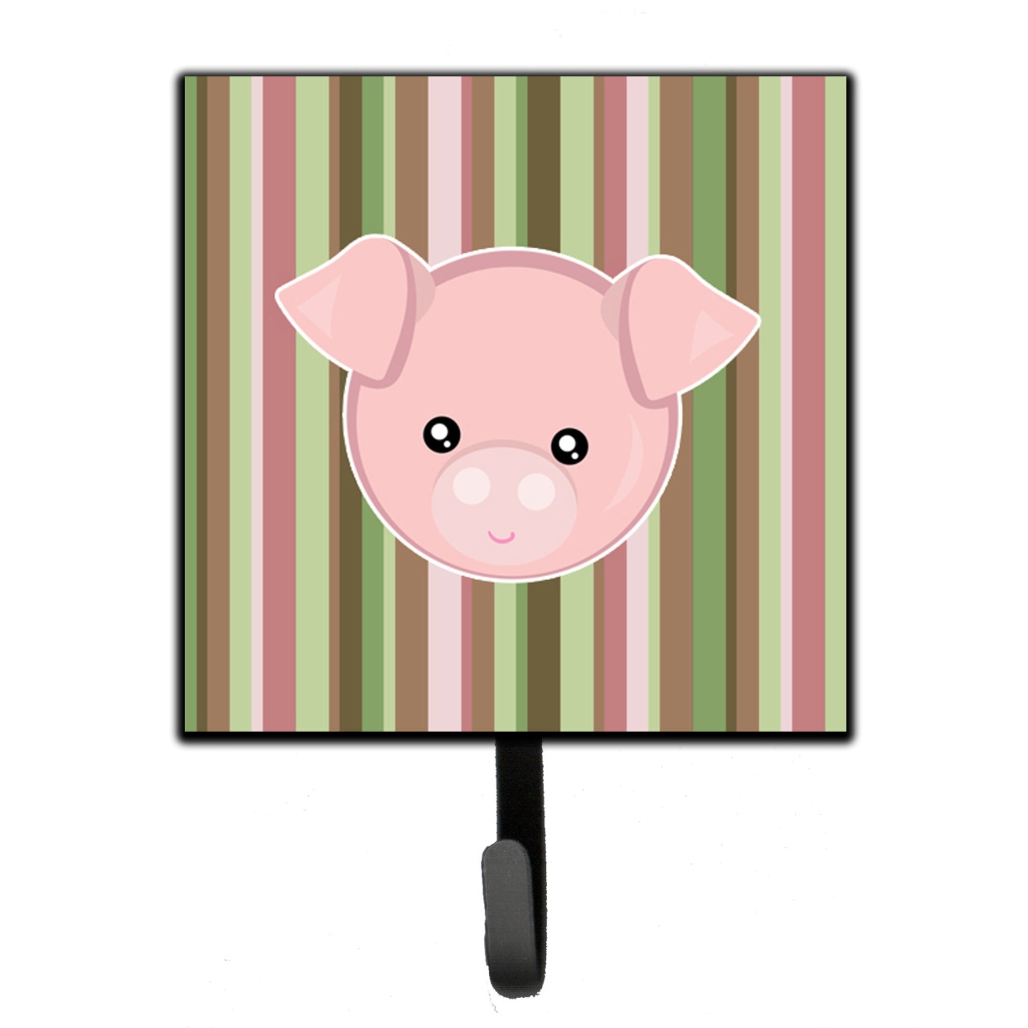 Caroline'S Treasures Pig Face Wall Hook, Small, Multicolor