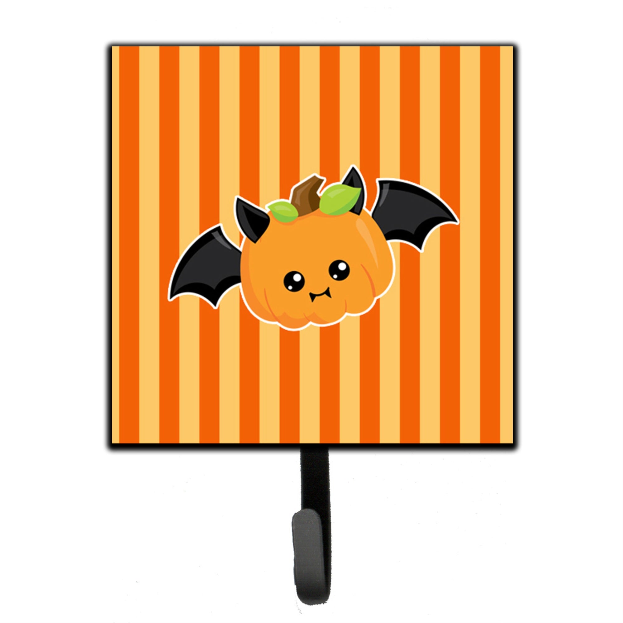 Caroline'S Treasures Halloween Pumpkin Bat Wall Hook, Small, Multicolor