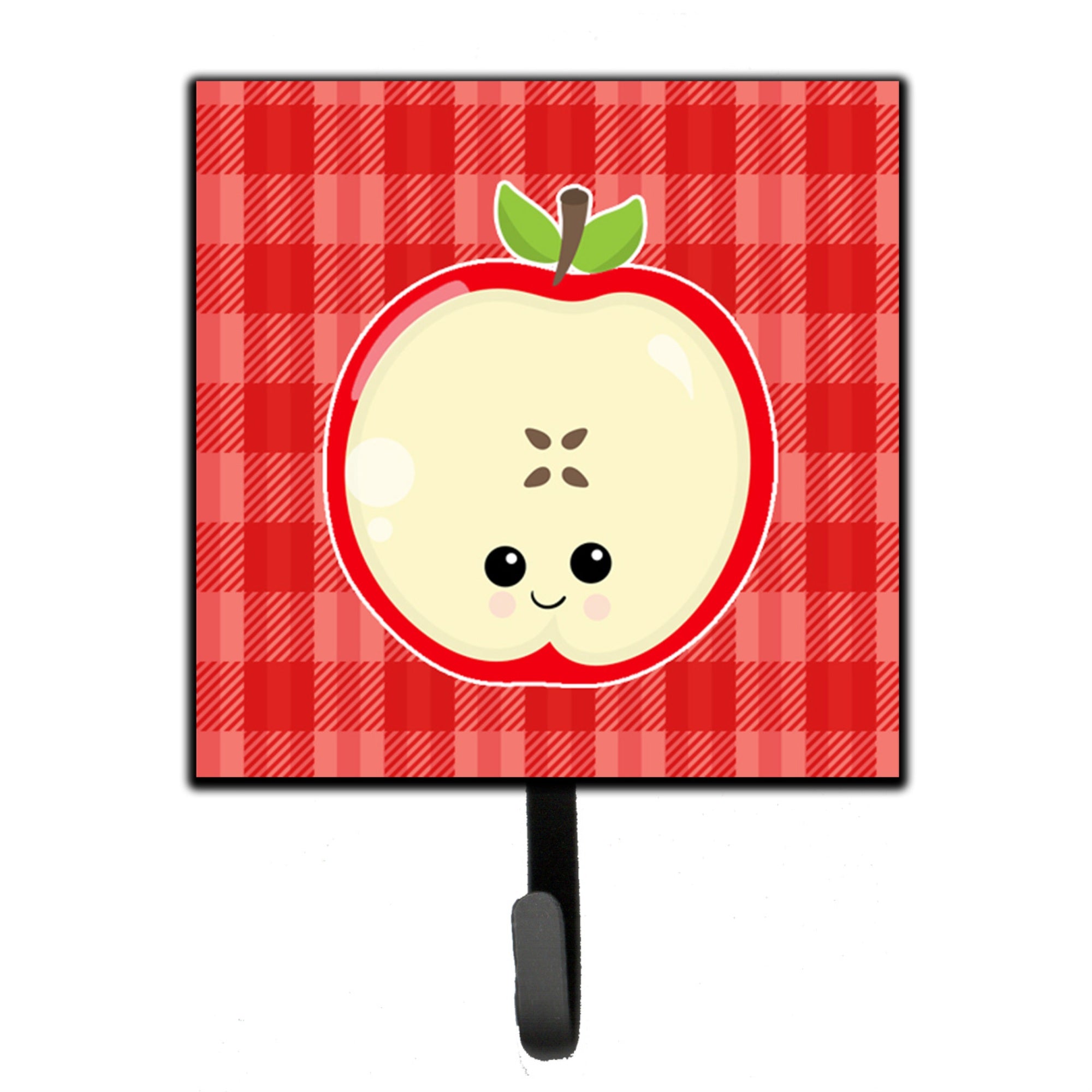 Caroline'S Treasures Apple Face Wall Hook, Small, Multicolor