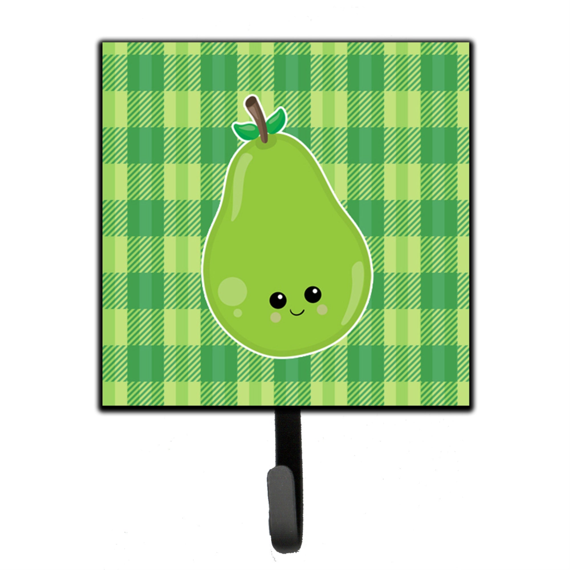 Caroline'S Treasures Pear Face Wall Hook, Small, Multicolor