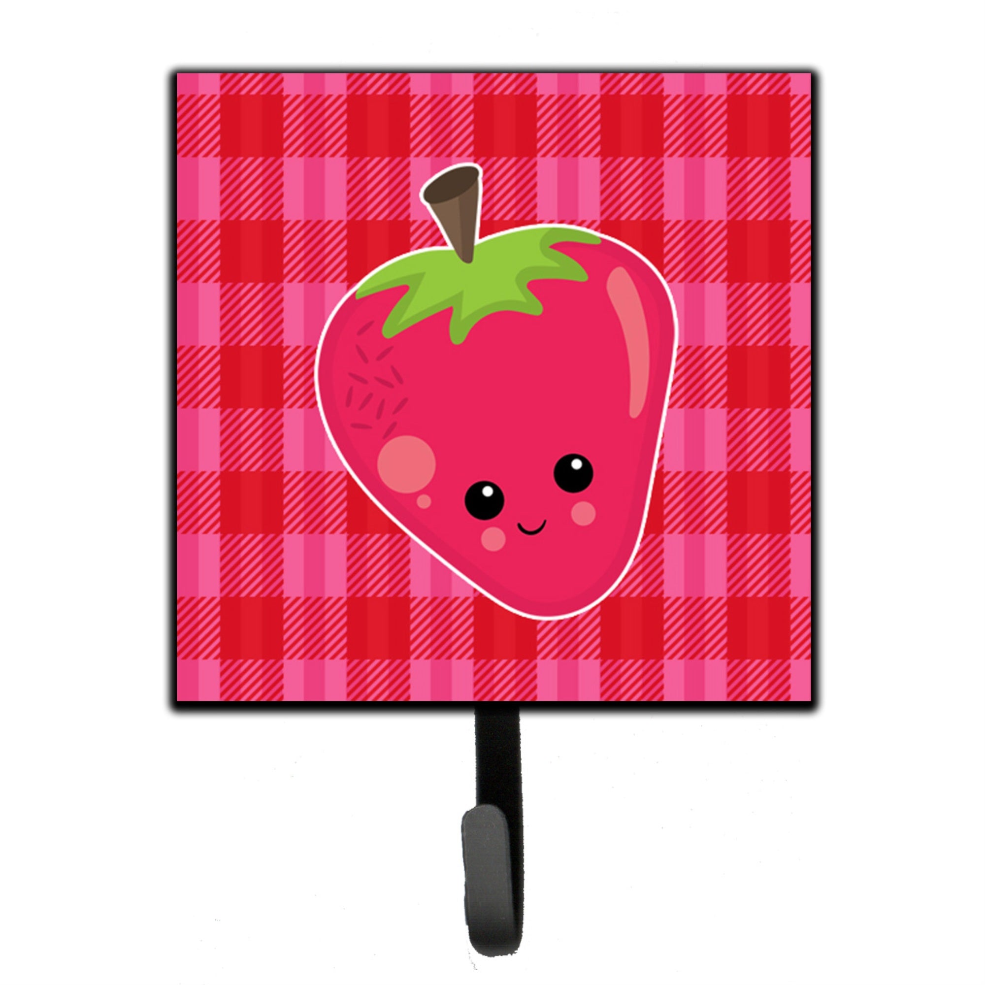 Caroline'S Treasures Strawberry Face Wall Hook, Small, Multicolor