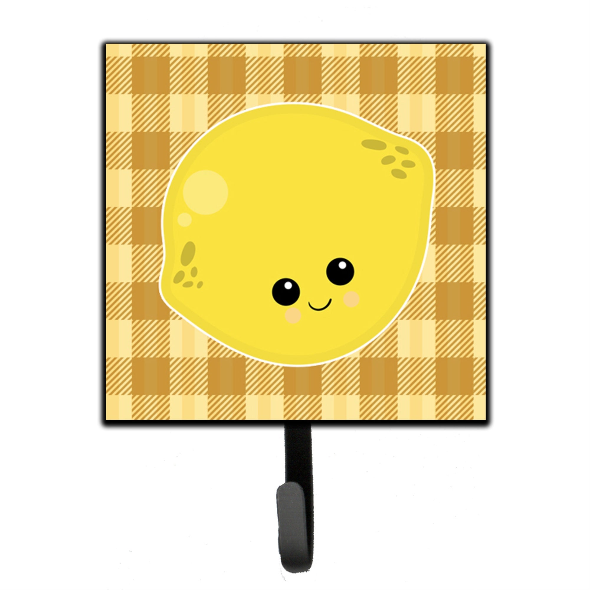 Caroline'S Treasures Lemon Face Wall Hook, Small, Multicolor