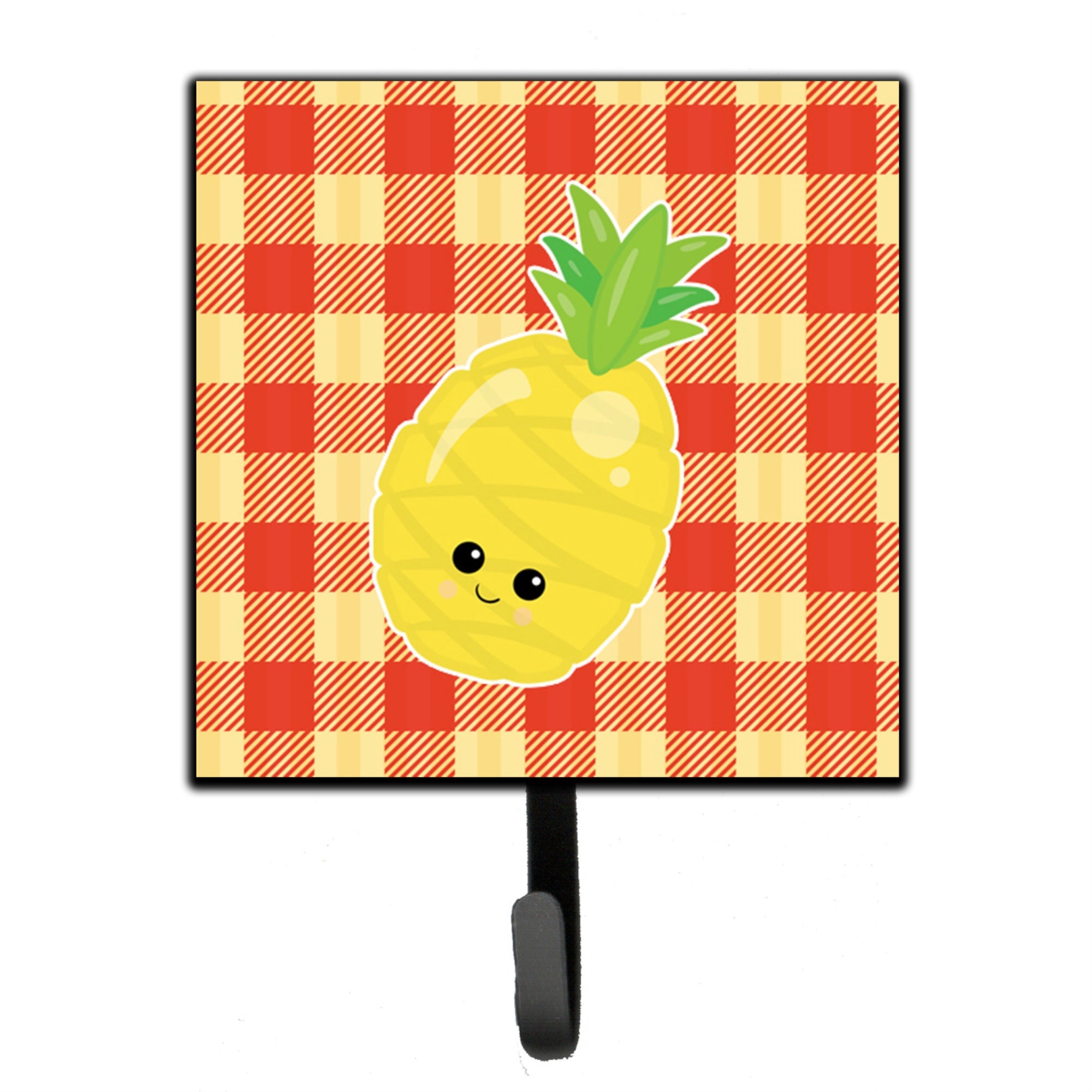 Caroline'S Treasures Pineapple Face Wall Hook, Small, Multicolor