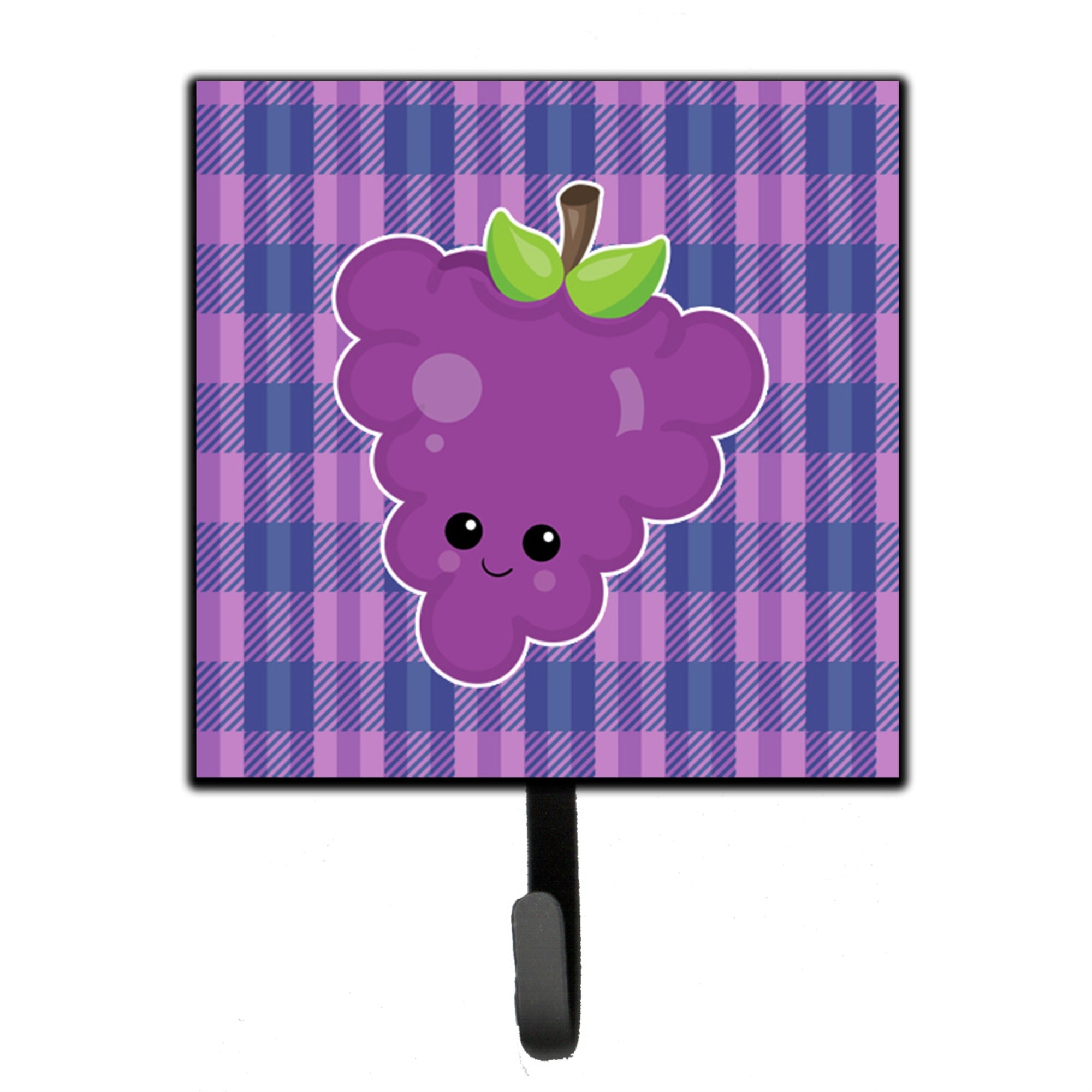 Caroline'S Treasures Grape Face Wall Hook, Small, Multicolor